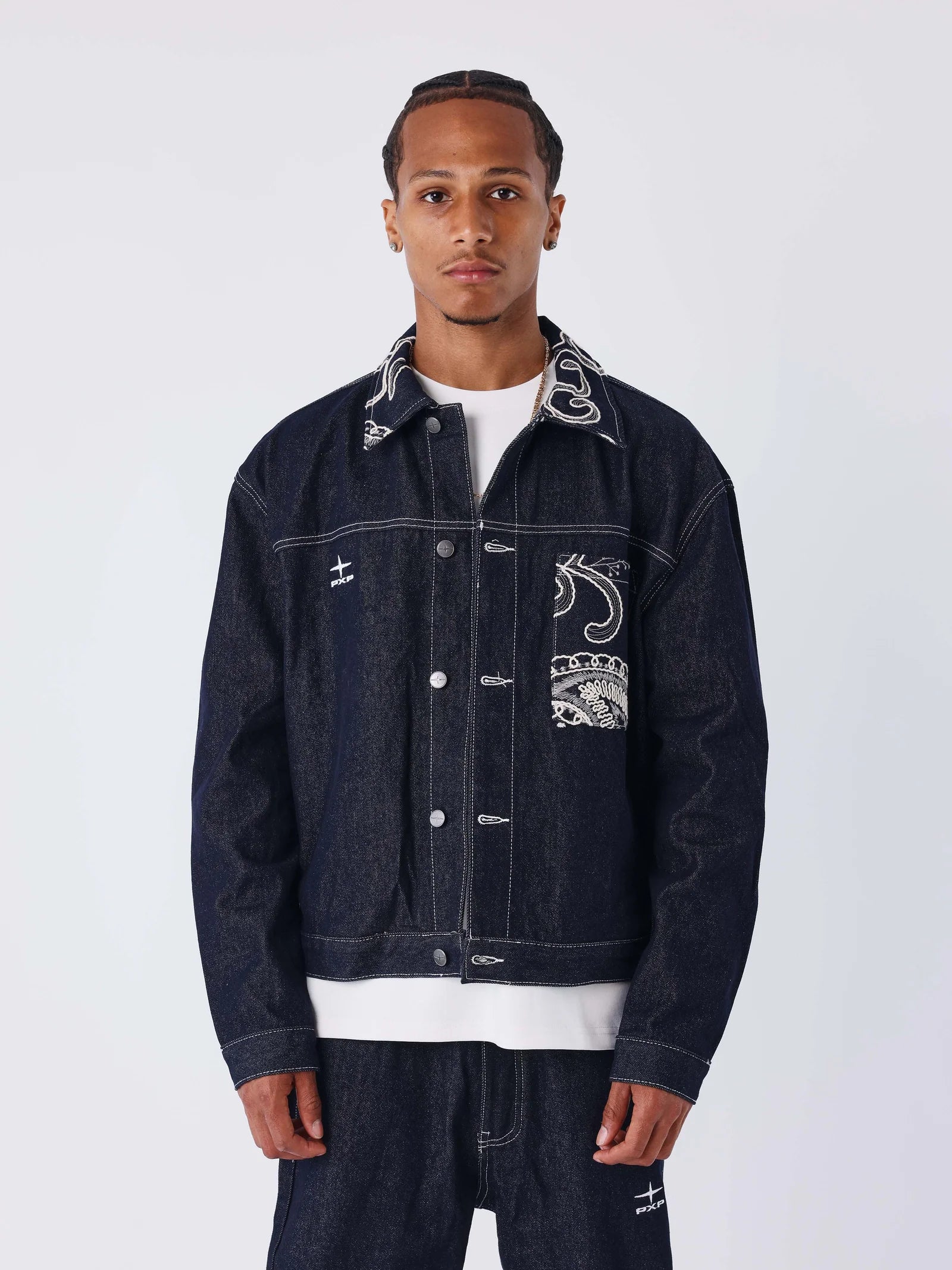 PXP - Veste en jean bandana