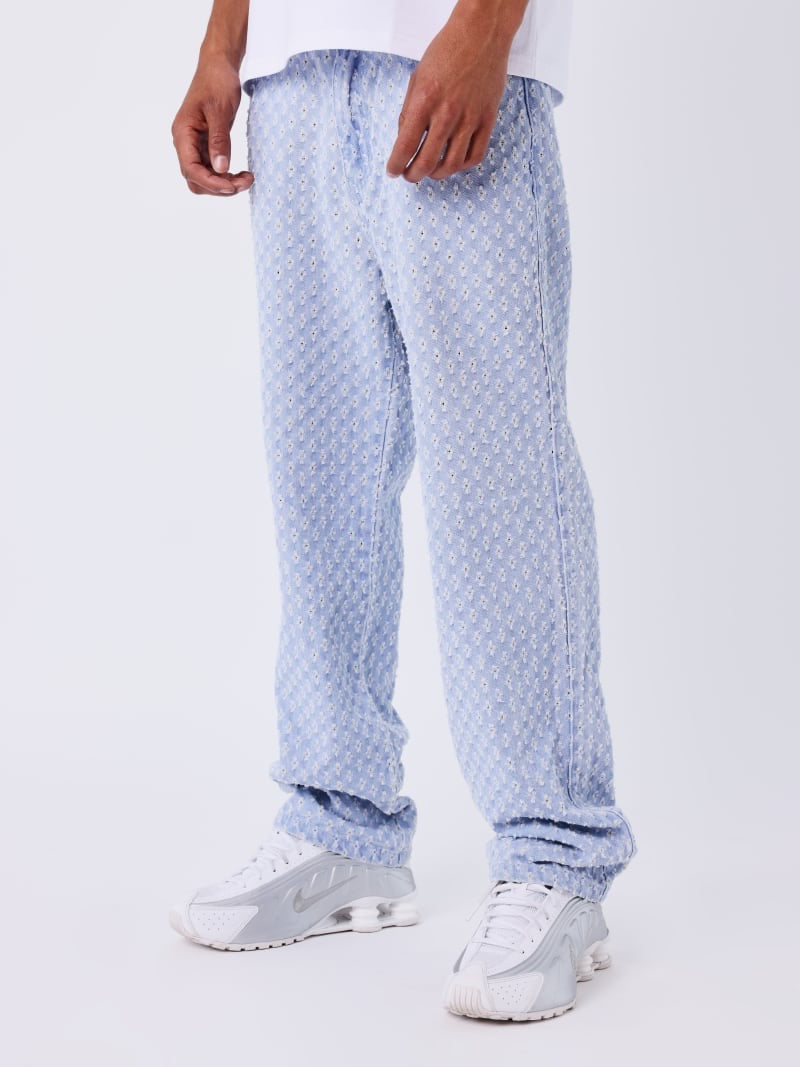 PXP - Pantalon Jean motif bleu ciel