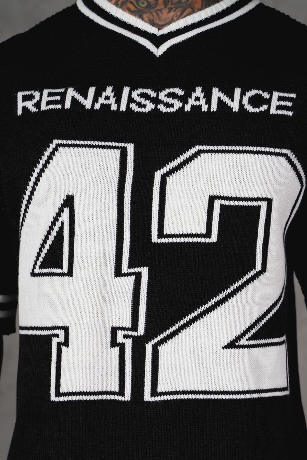 T-Shirt maillot Renaissance noir