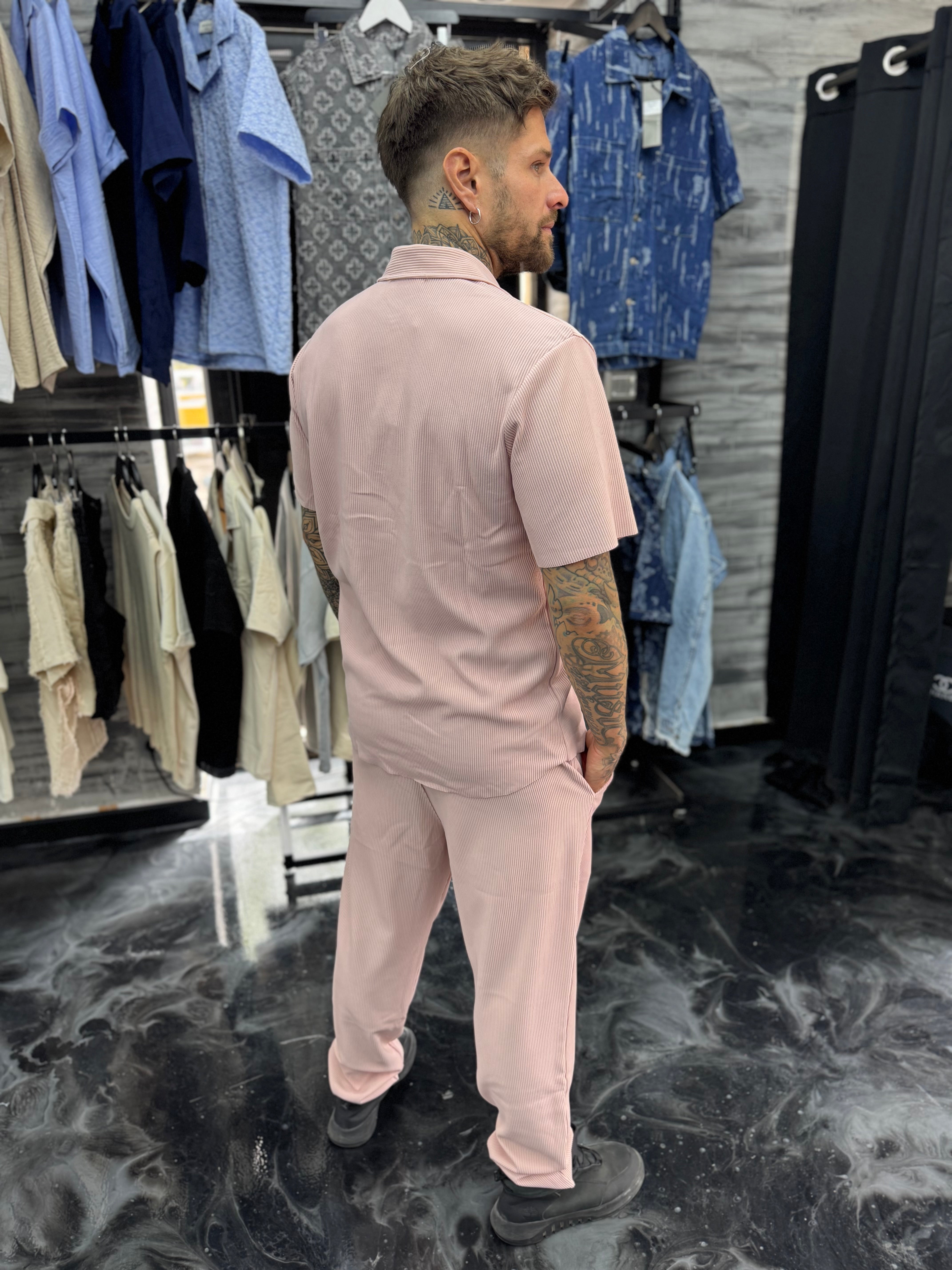 Ensemble Pablo Chemise pantalon Rose