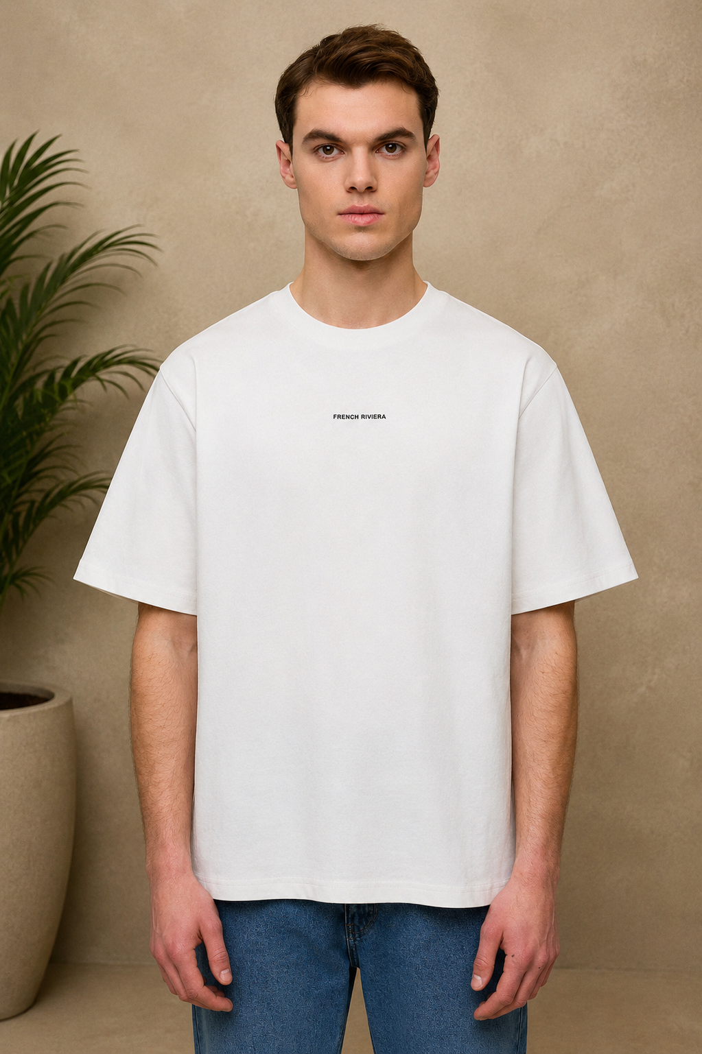 T-shirt ADJ French Riviera blanc