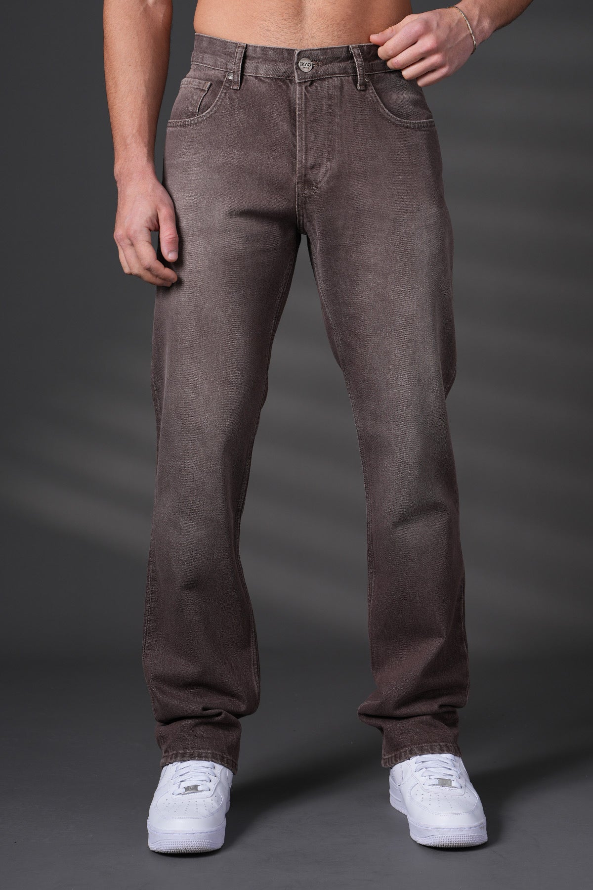 Jean regular marron