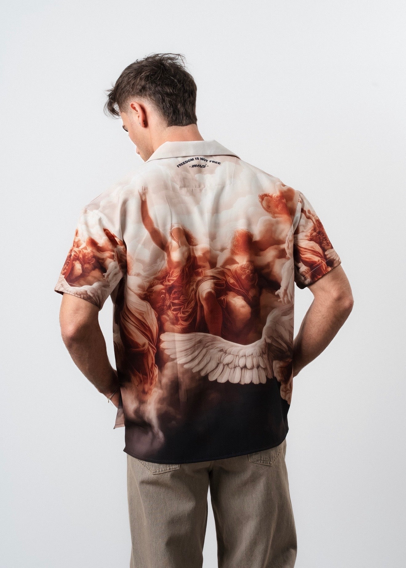 Chemise oversize Freedom orange