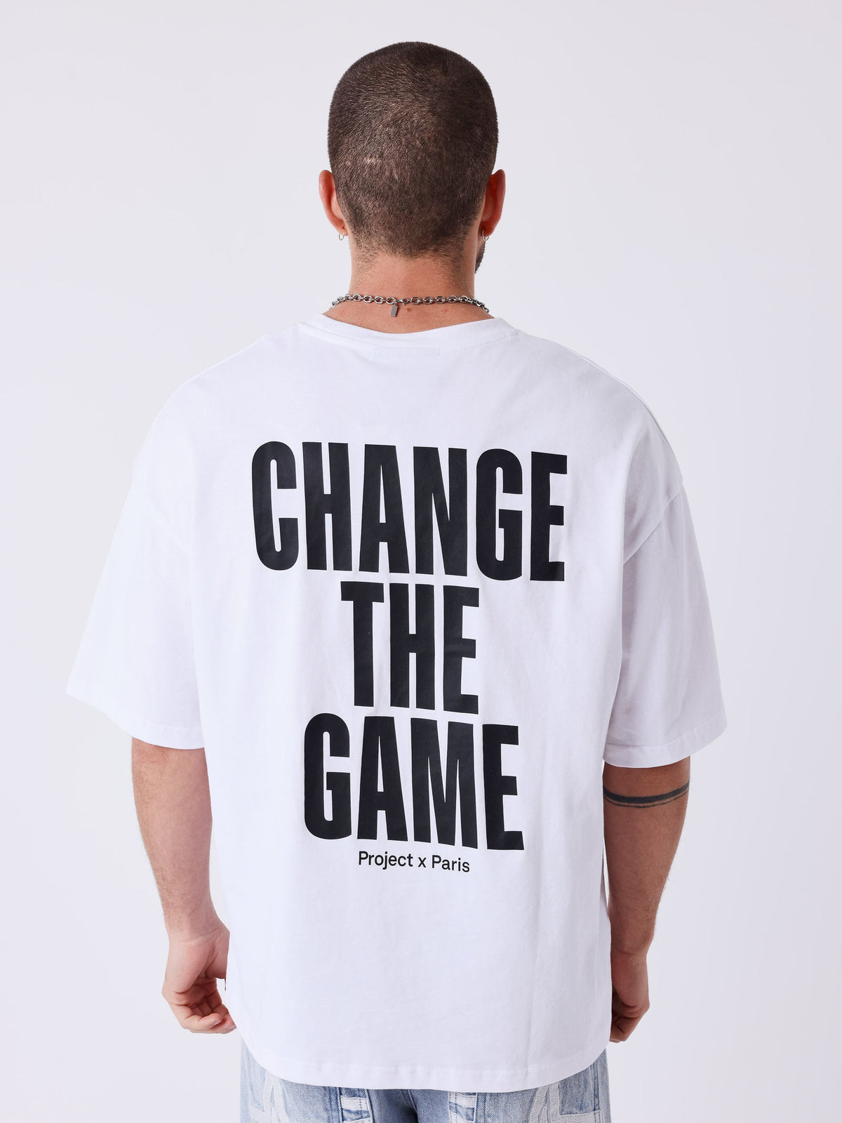 PXP - T-SHIRT BOXY ESSENTIAL BLANC CHANGE THE GAME
