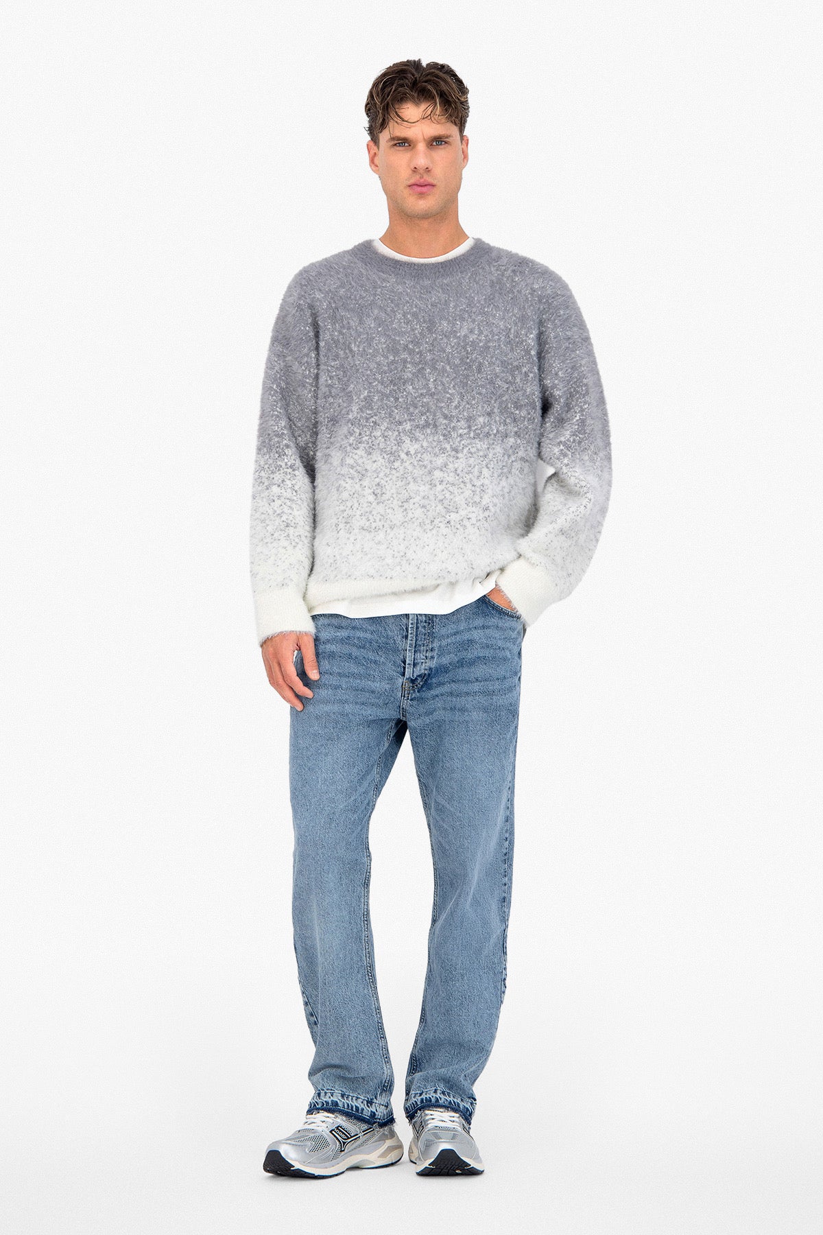 Pull Snow gris
