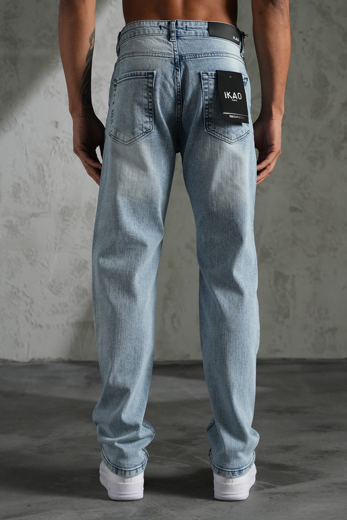 Jean regular bleu destroy