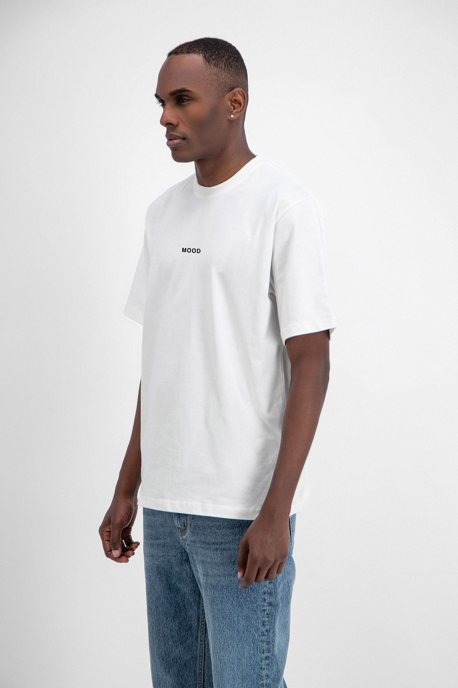 T-shirt Mood blanc