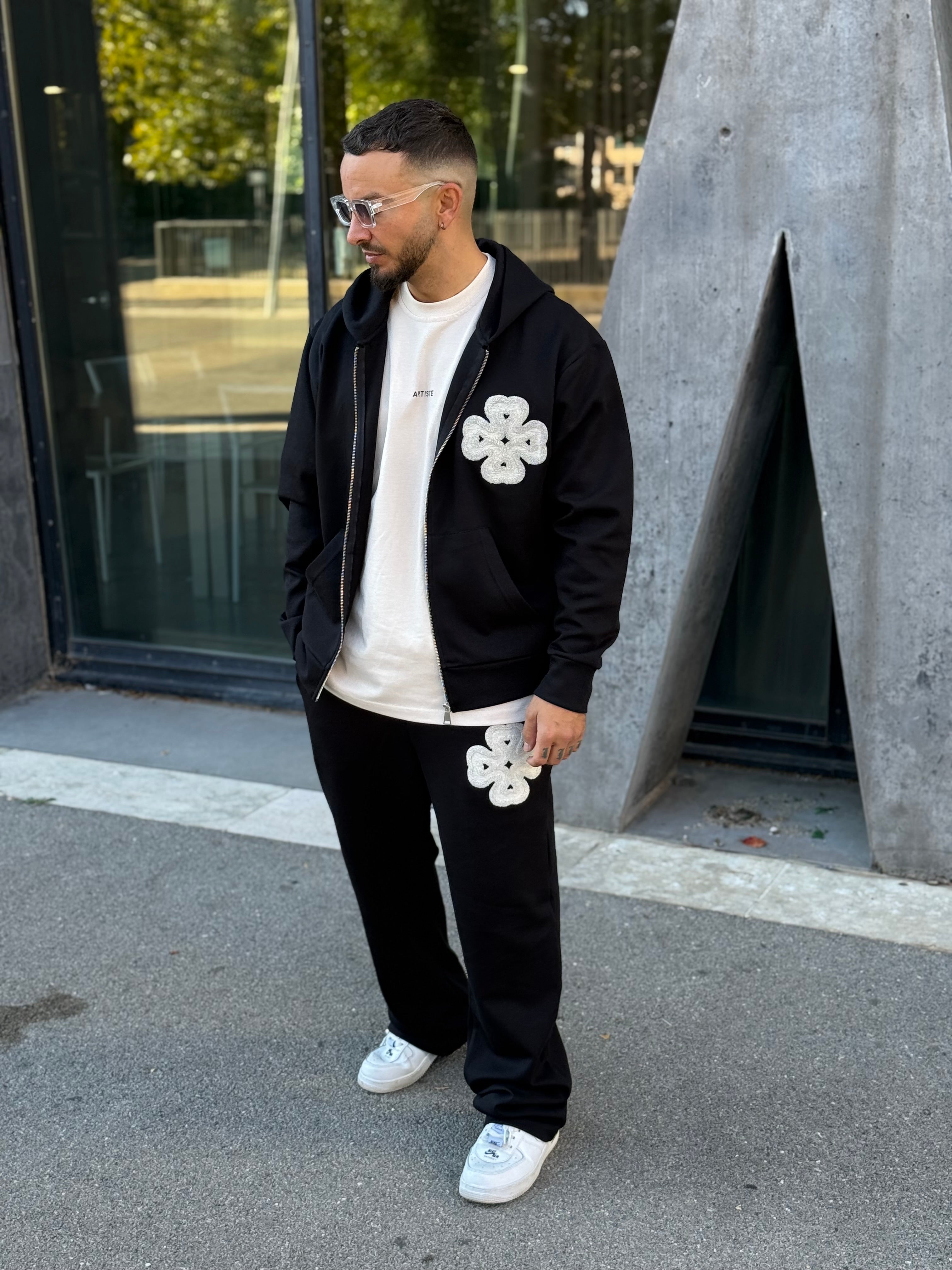 Ensemble survêtement noir trèfle