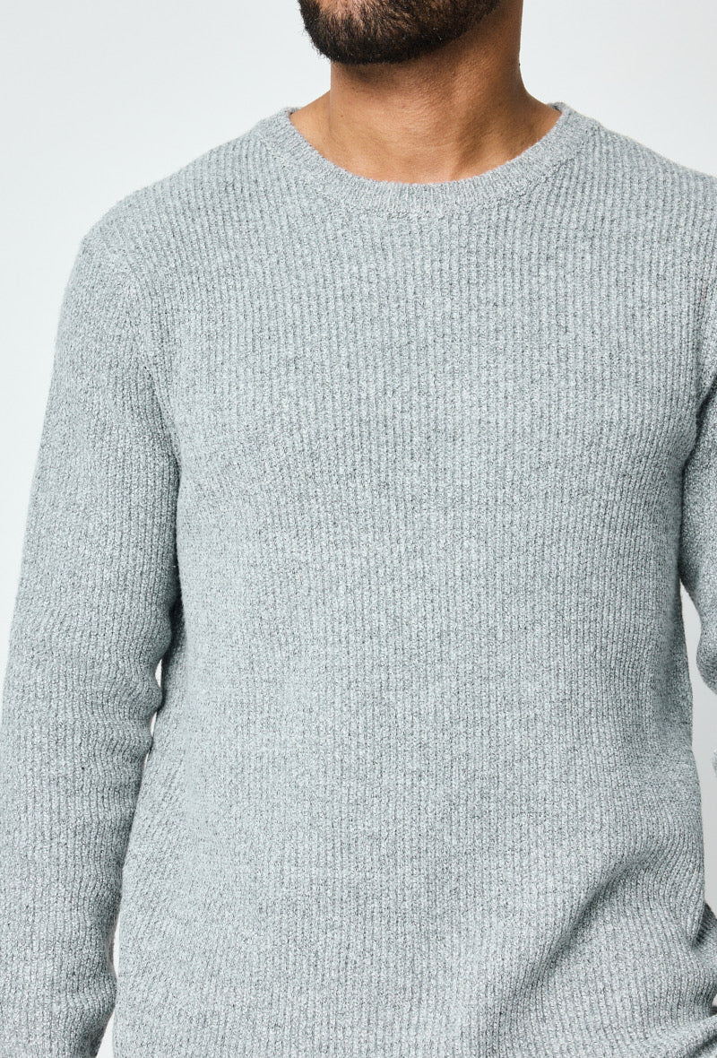 Pull maille gris