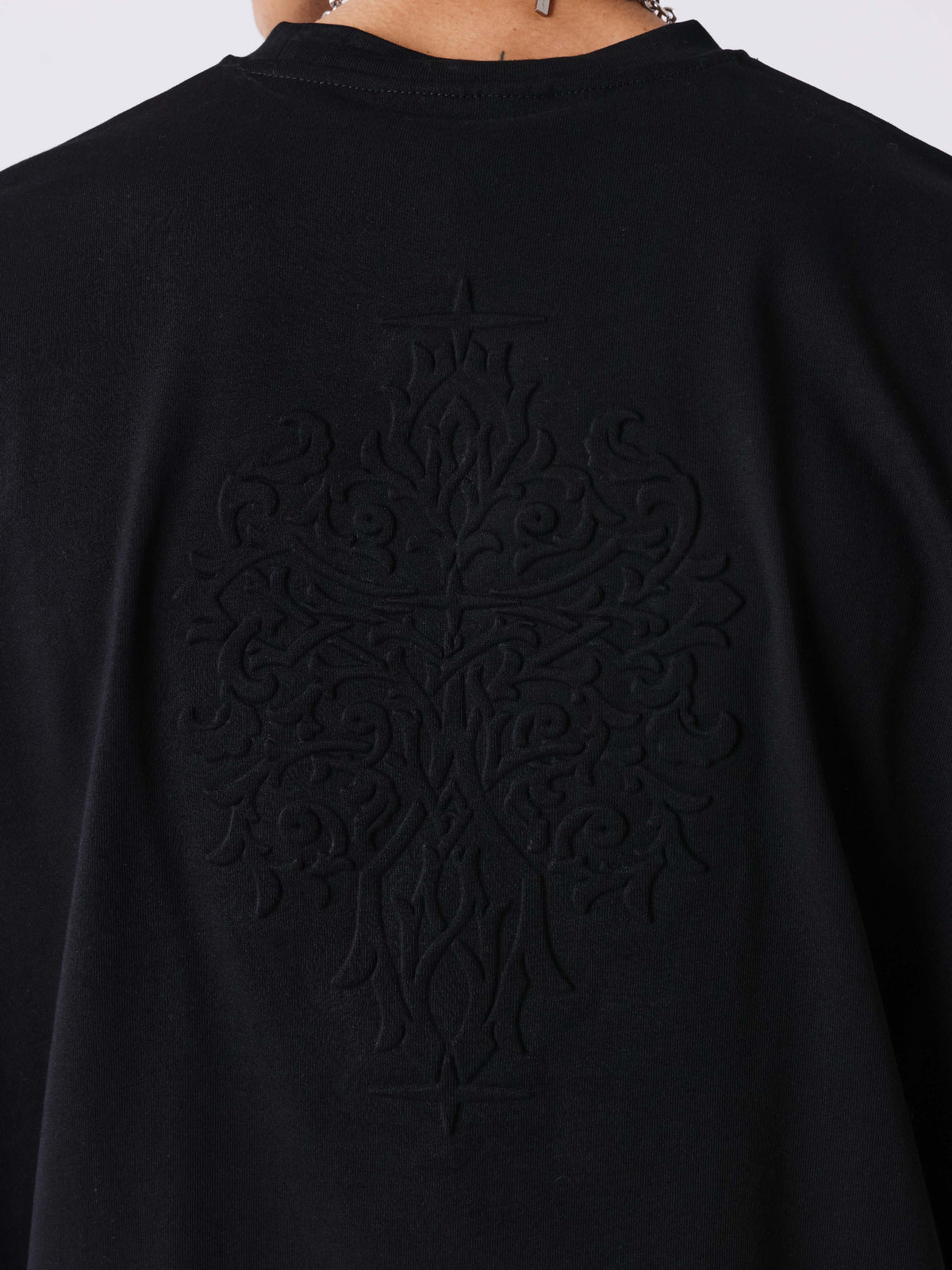 PXP - T-SHIRT MOTIF EMBOSSÉ NOIR