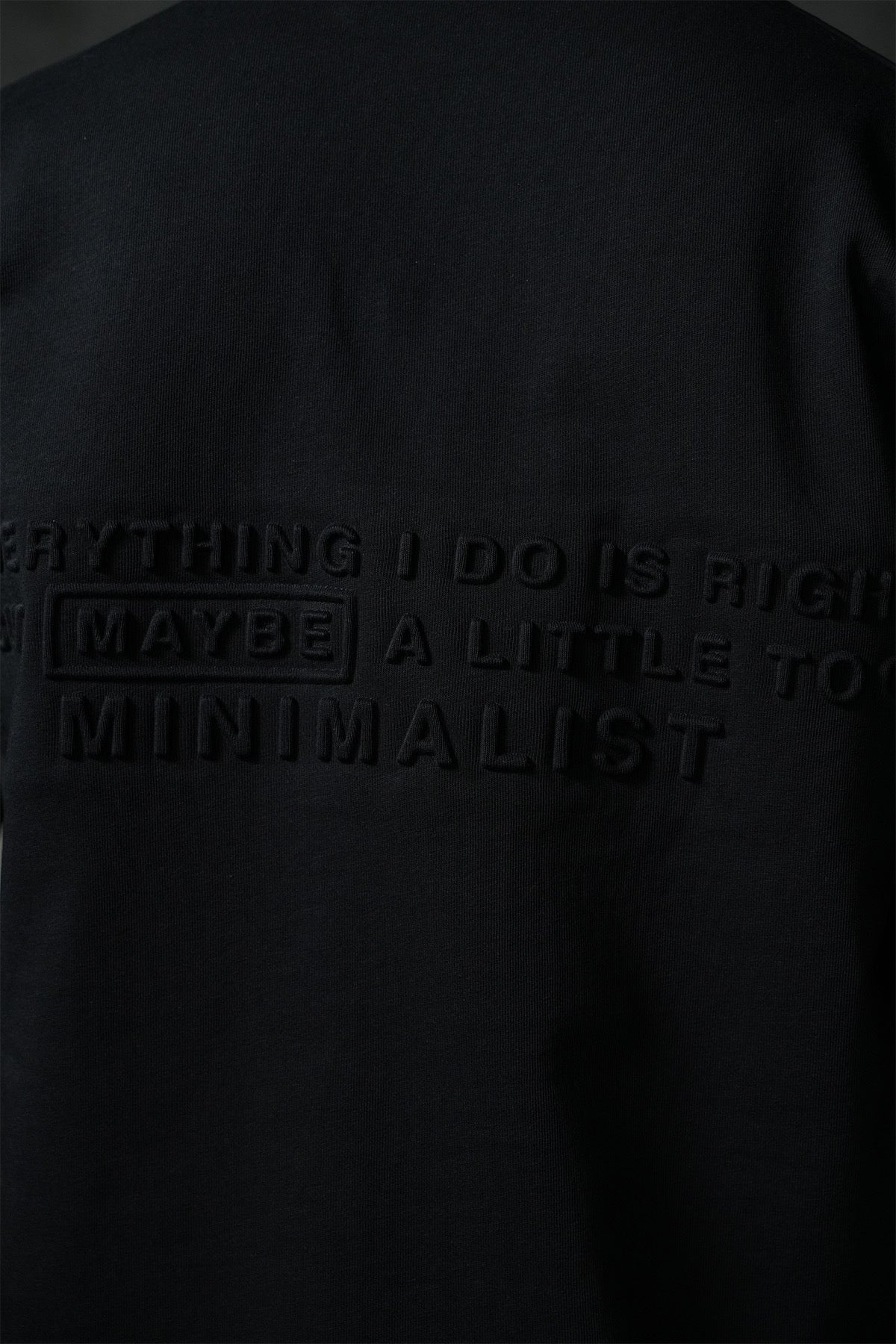 T-Shirt Minimaliste noir