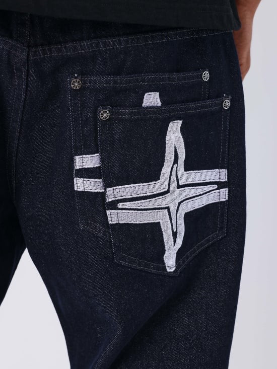 PXP - Jean brut large étoile