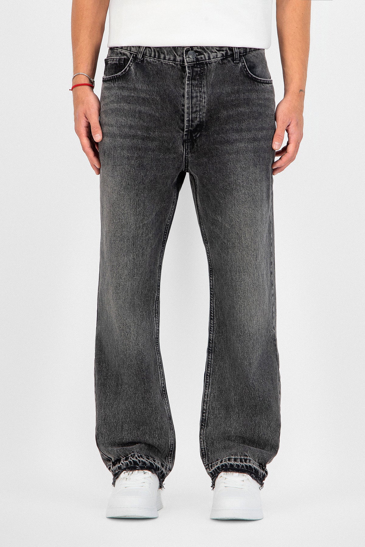Flare Jean Milano gris