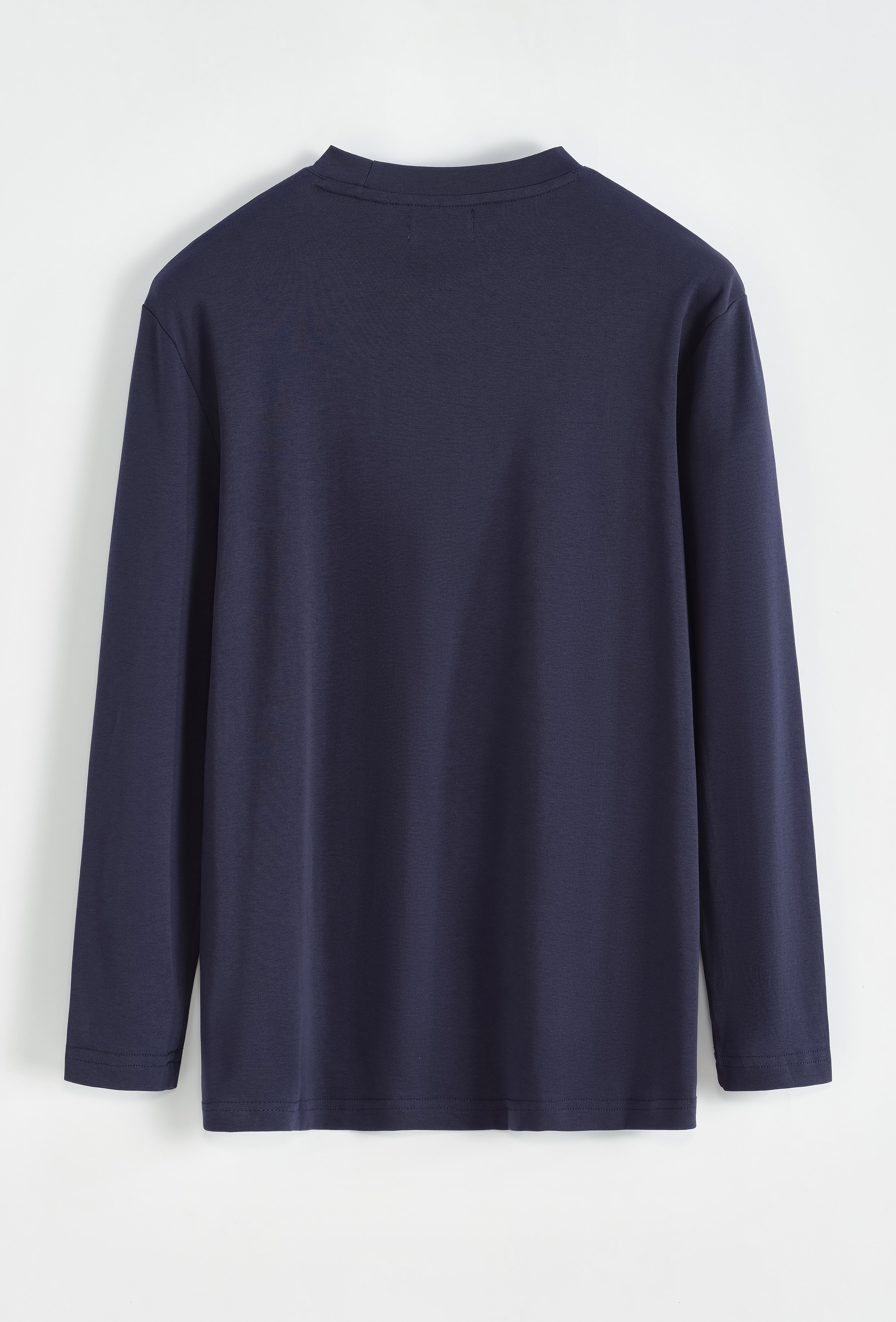T-shirt manche longue bleu marine