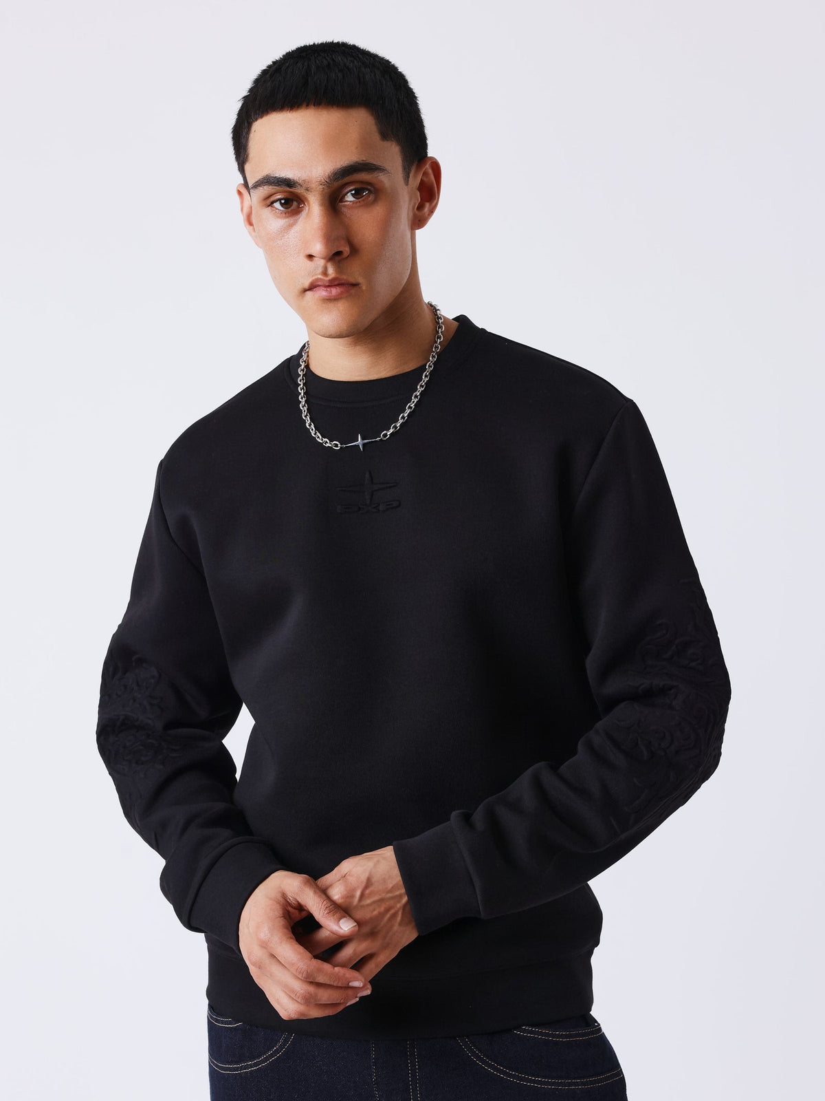 PXP -SWEAT LOGO BRODÉ NOIR