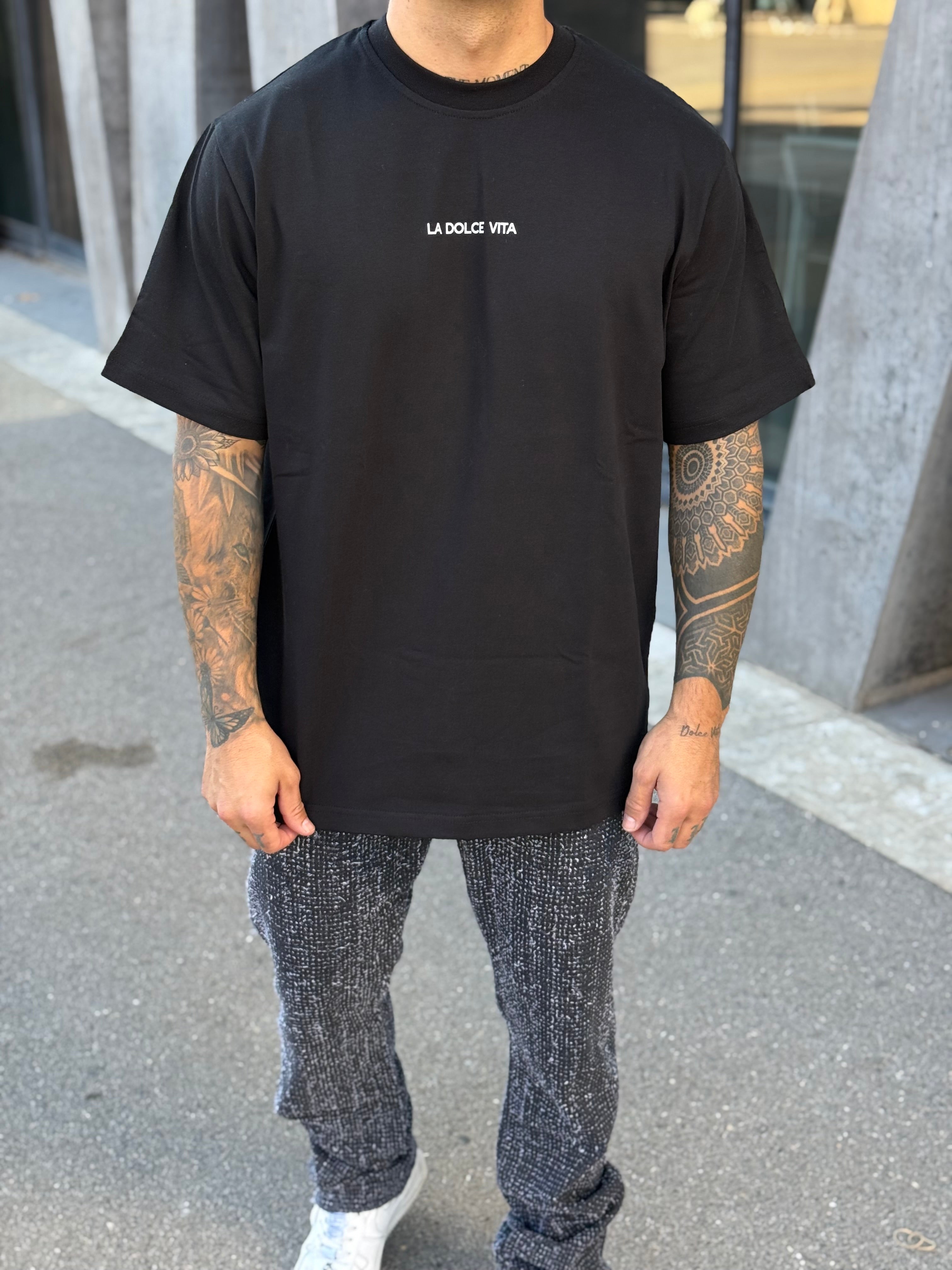 T-shirt Dolce Vita noir