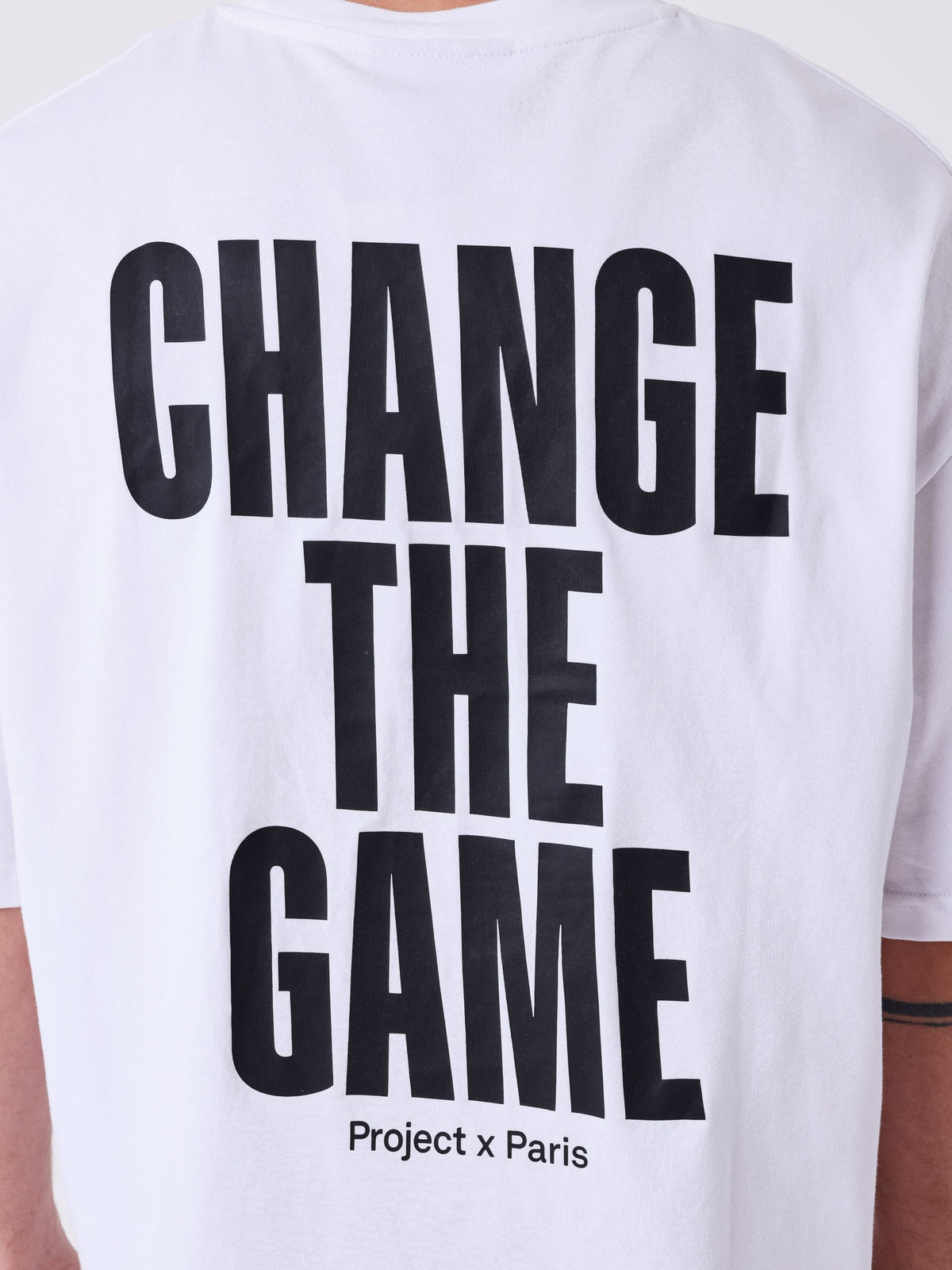 PXP - T-SHIRT BOXY ESSENTIAL BLANC CHANGE THE GAME