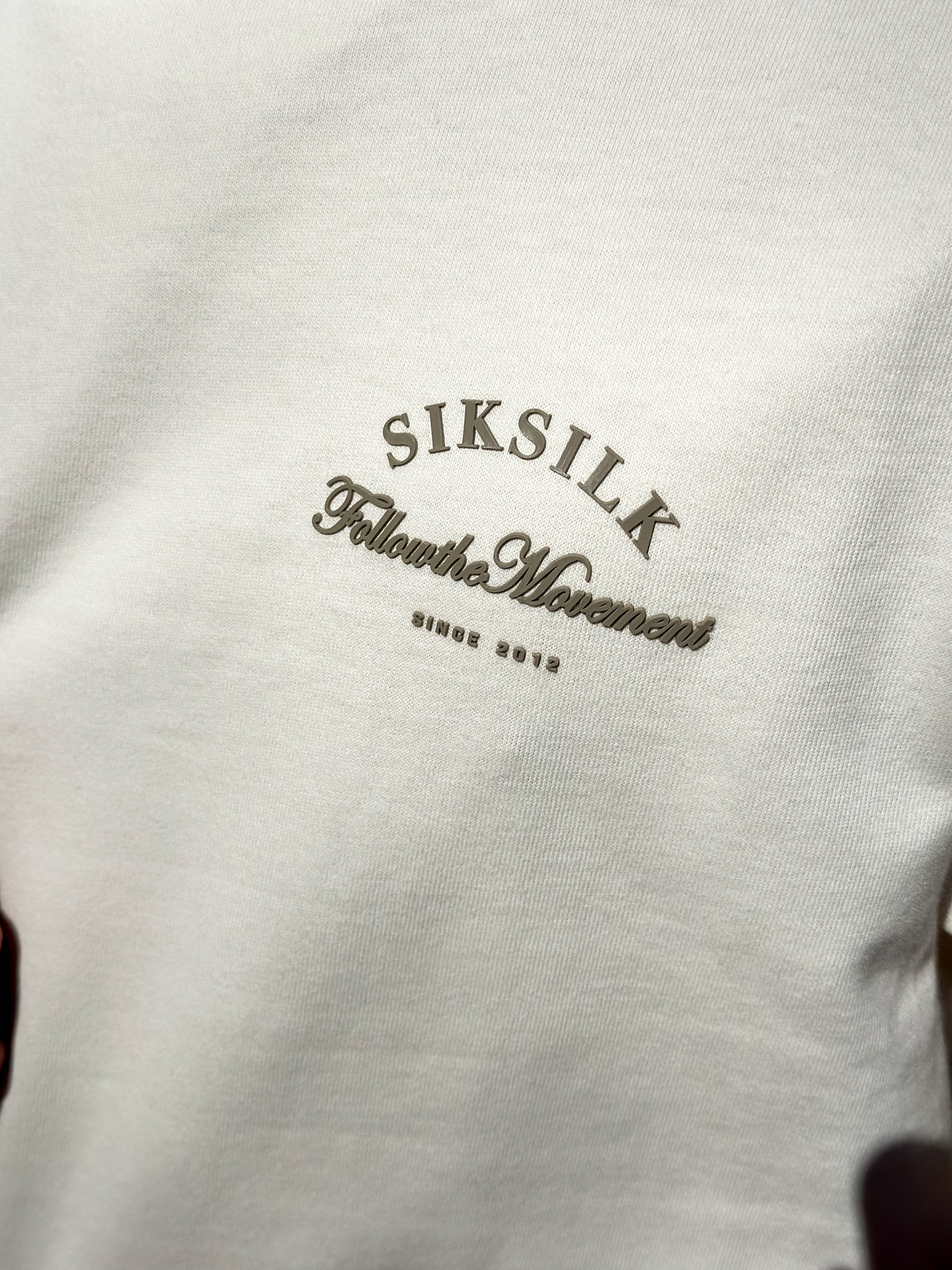 Siksilk - Relaxed Fit T-Shirt Ecru