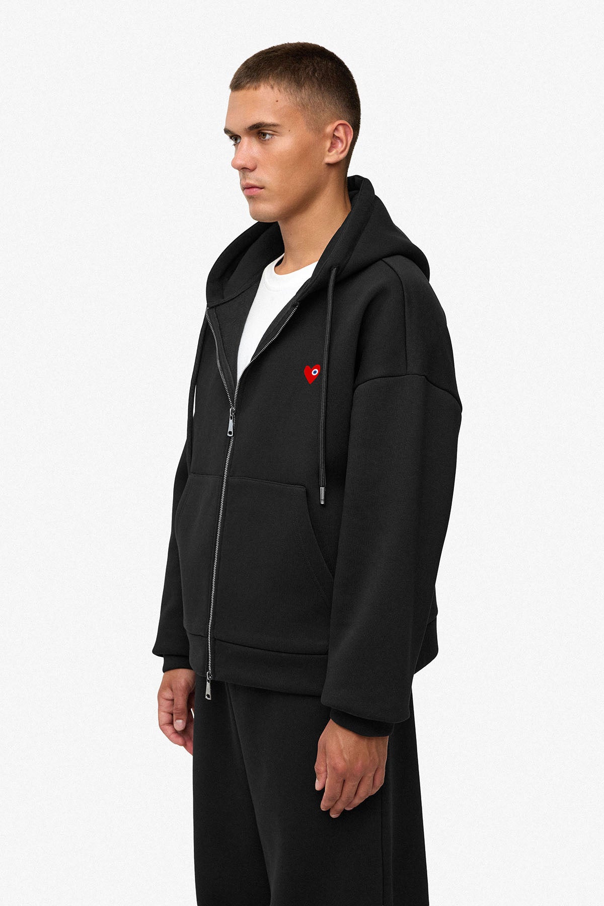 Veste capuche noir Make Love