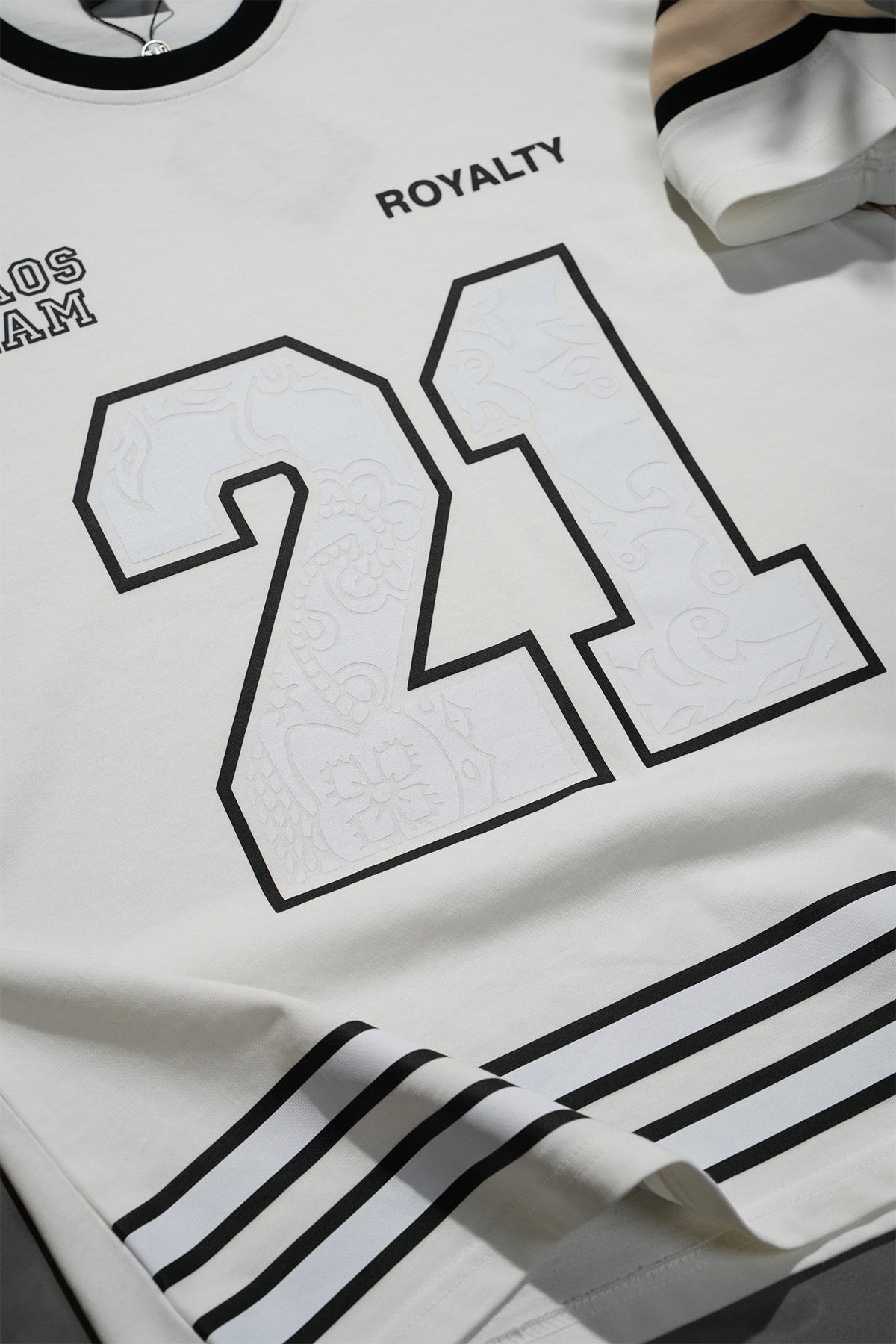 T-Shirt maillot Royalty 21 blanc