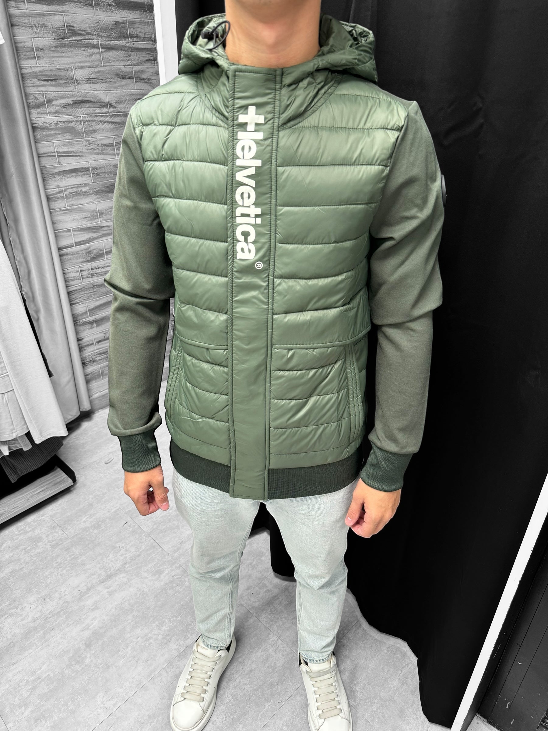 Helvetica - Veste Courchevel Kaki