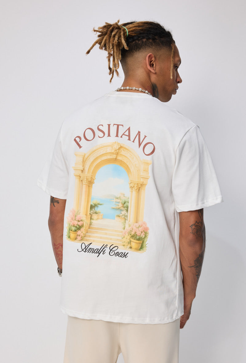 T-shirt Positano blanc