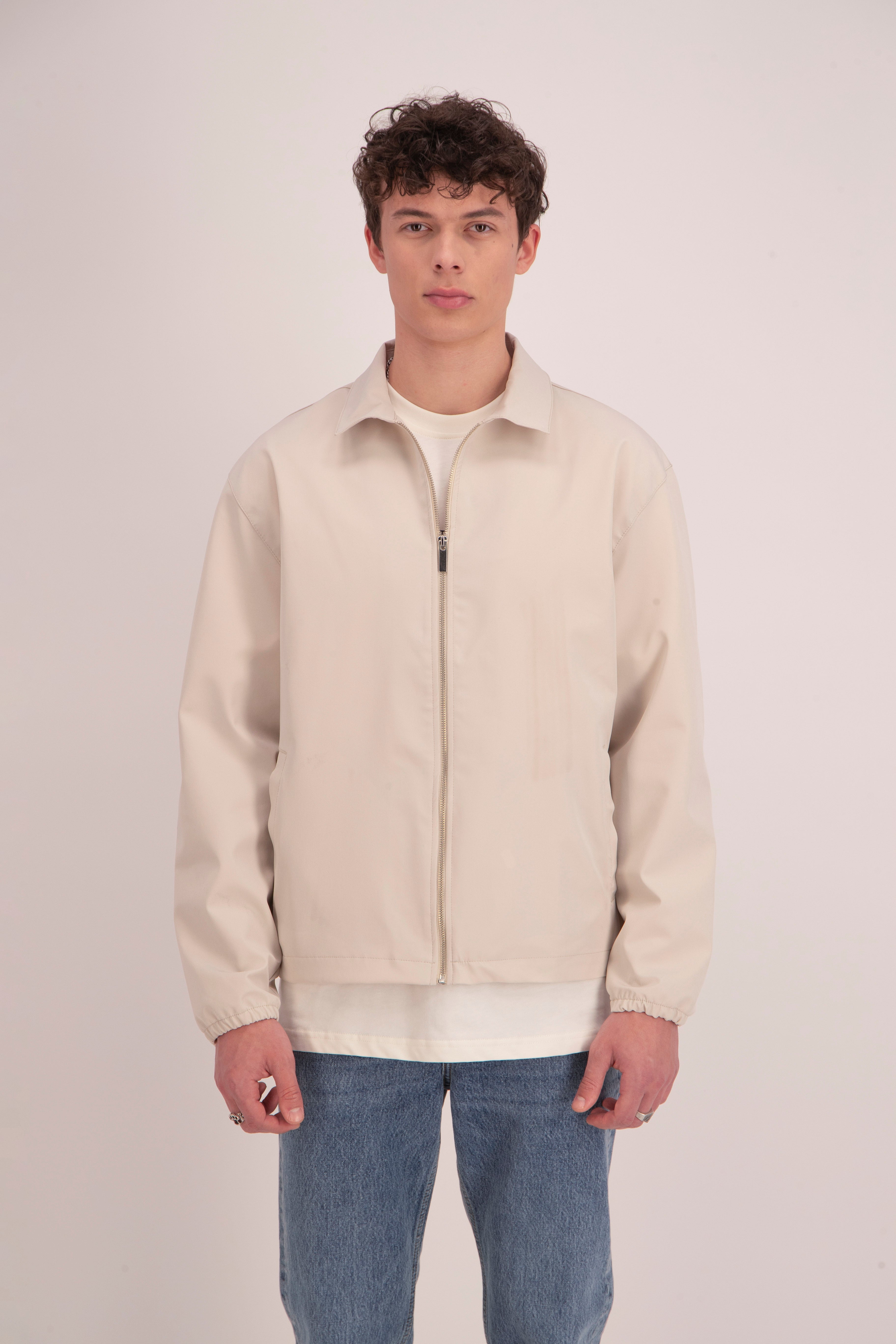 Veste zip beige