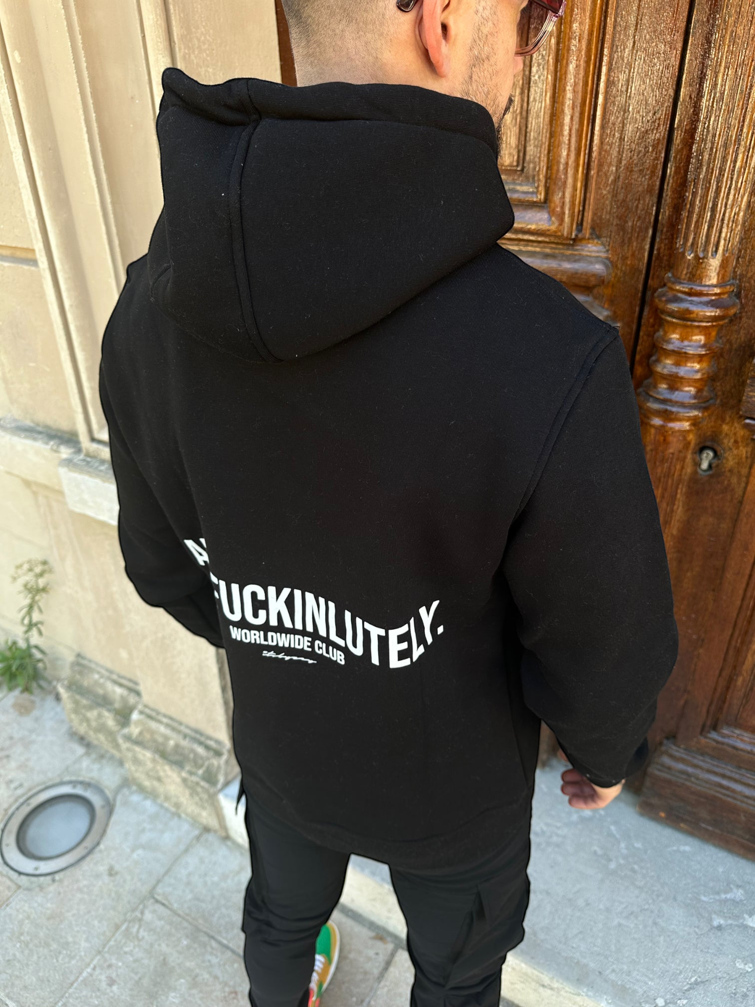 Absofuckinlutely hoodie Black