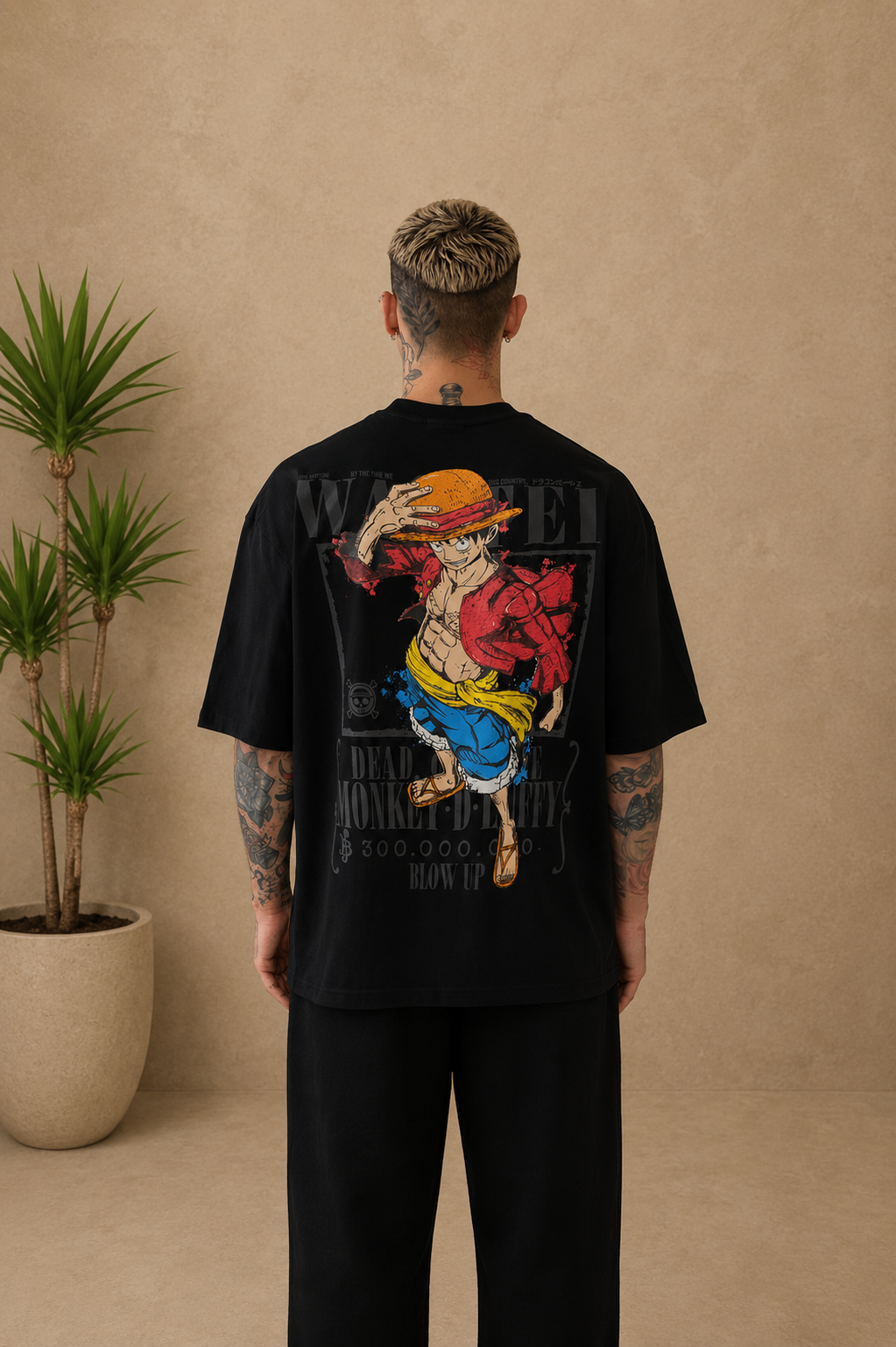 T-shirt Wanted One Peace noir