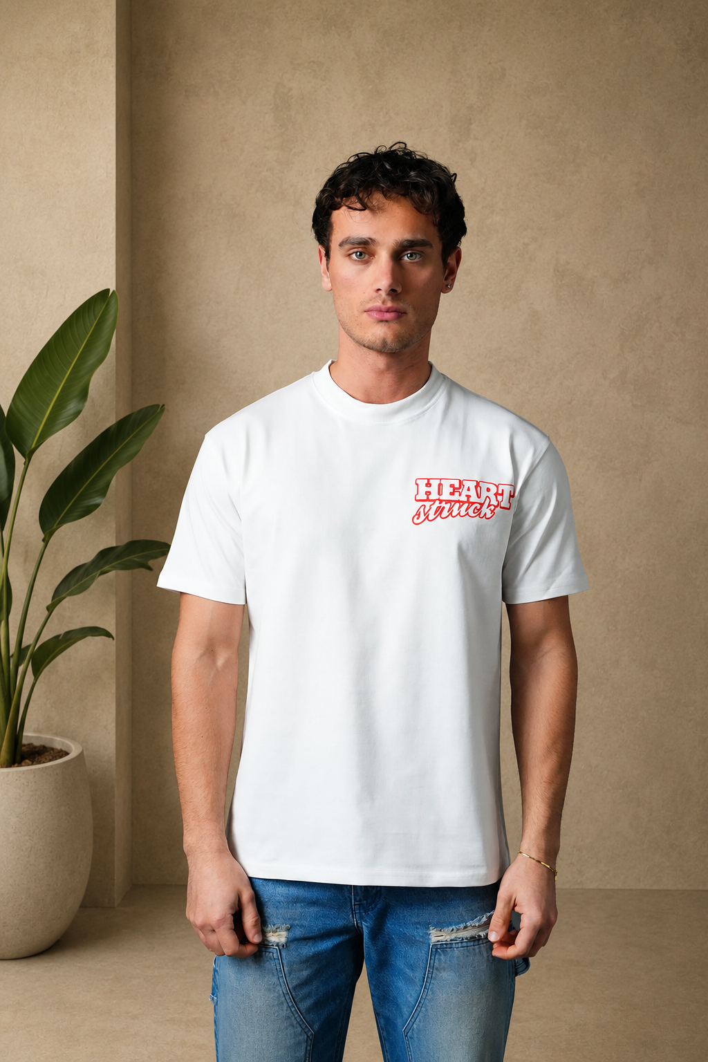 T-Shirt Get Heart blanc