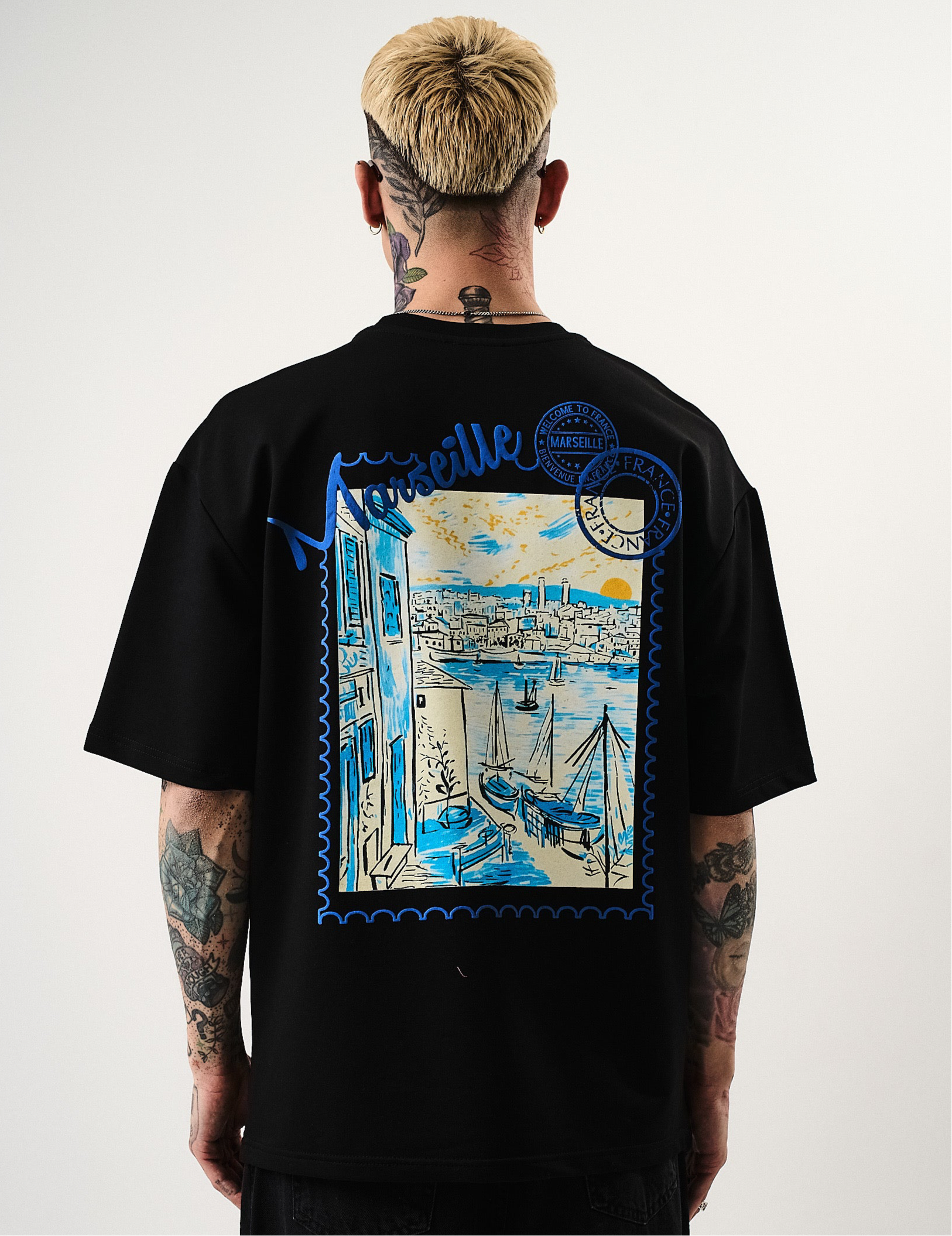 T-shirt Marseille noir