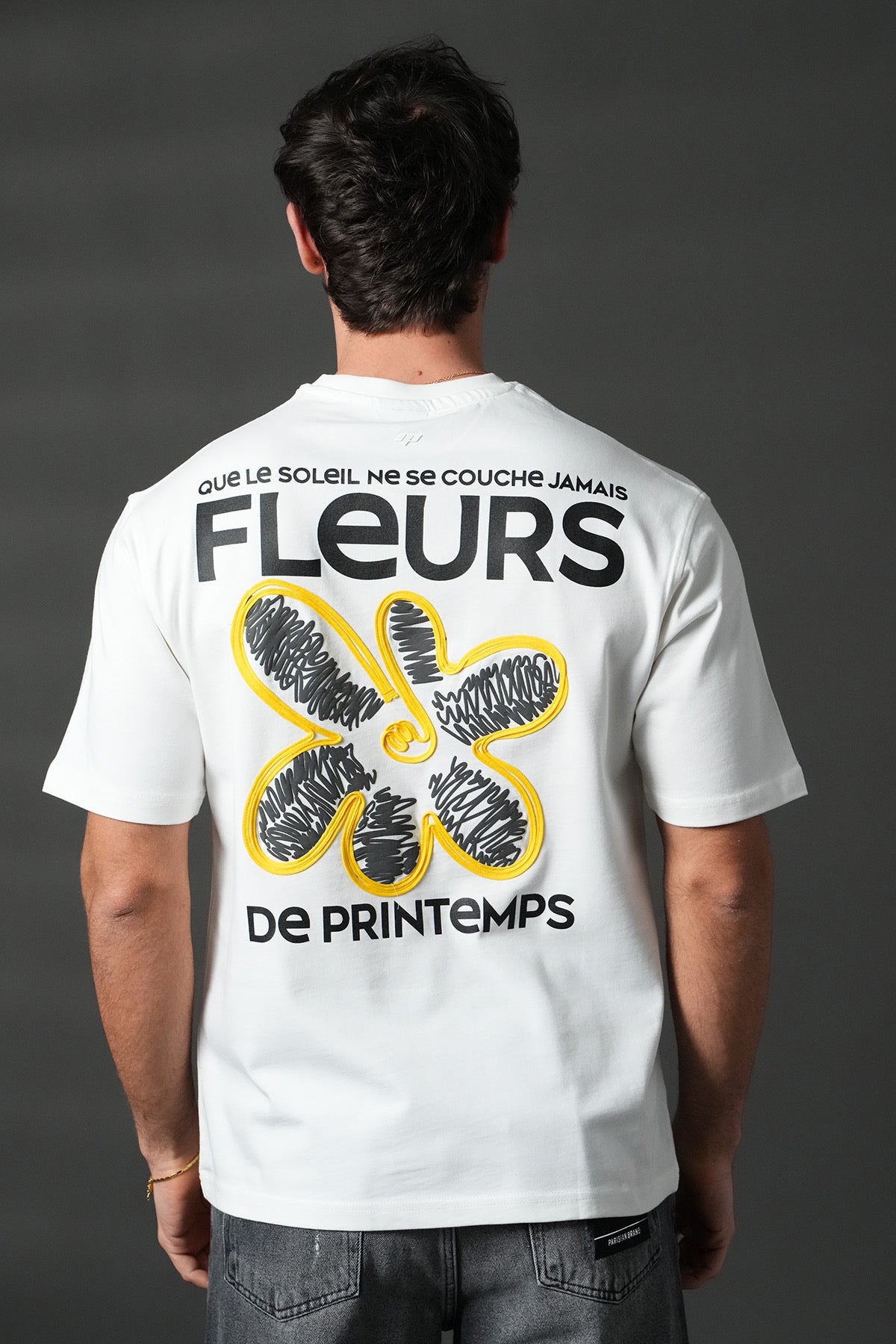 T-Shirt Fleur de printemps blanc