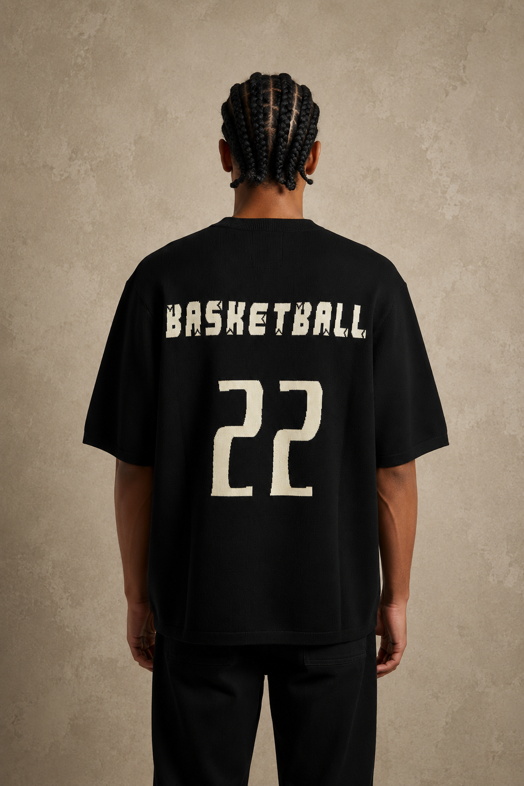 T-shirt épais noir Basketball