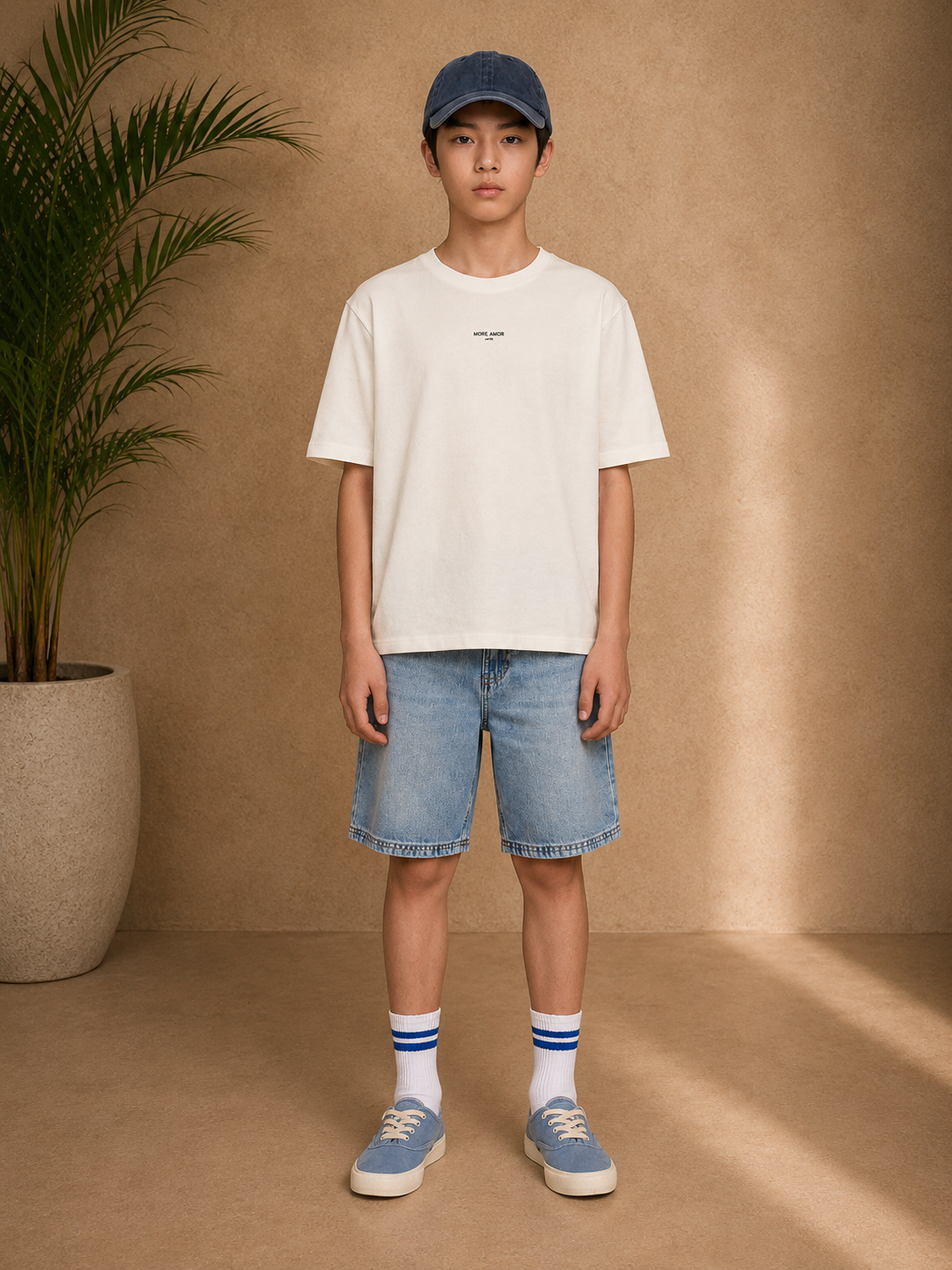 T-shirt enfant Por Favor blanc