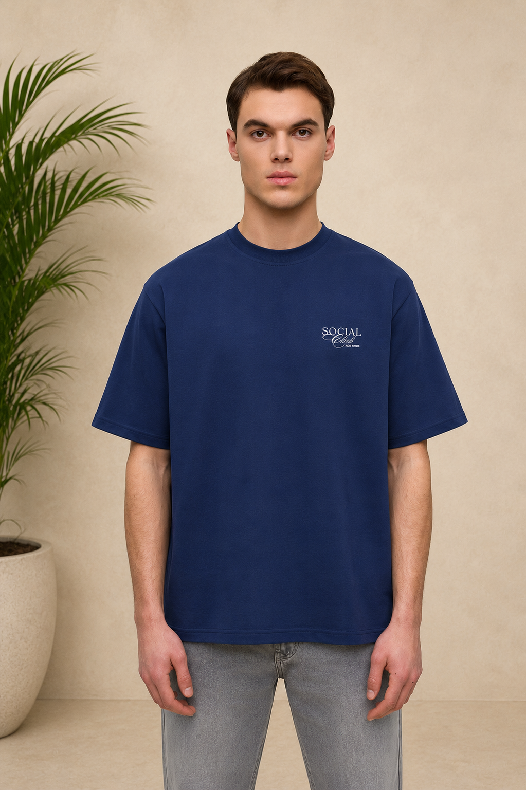 T-Shirt Social Club bleu