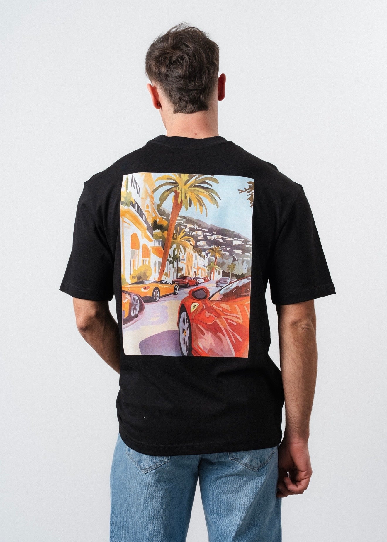 T-shirt French Riviera noir