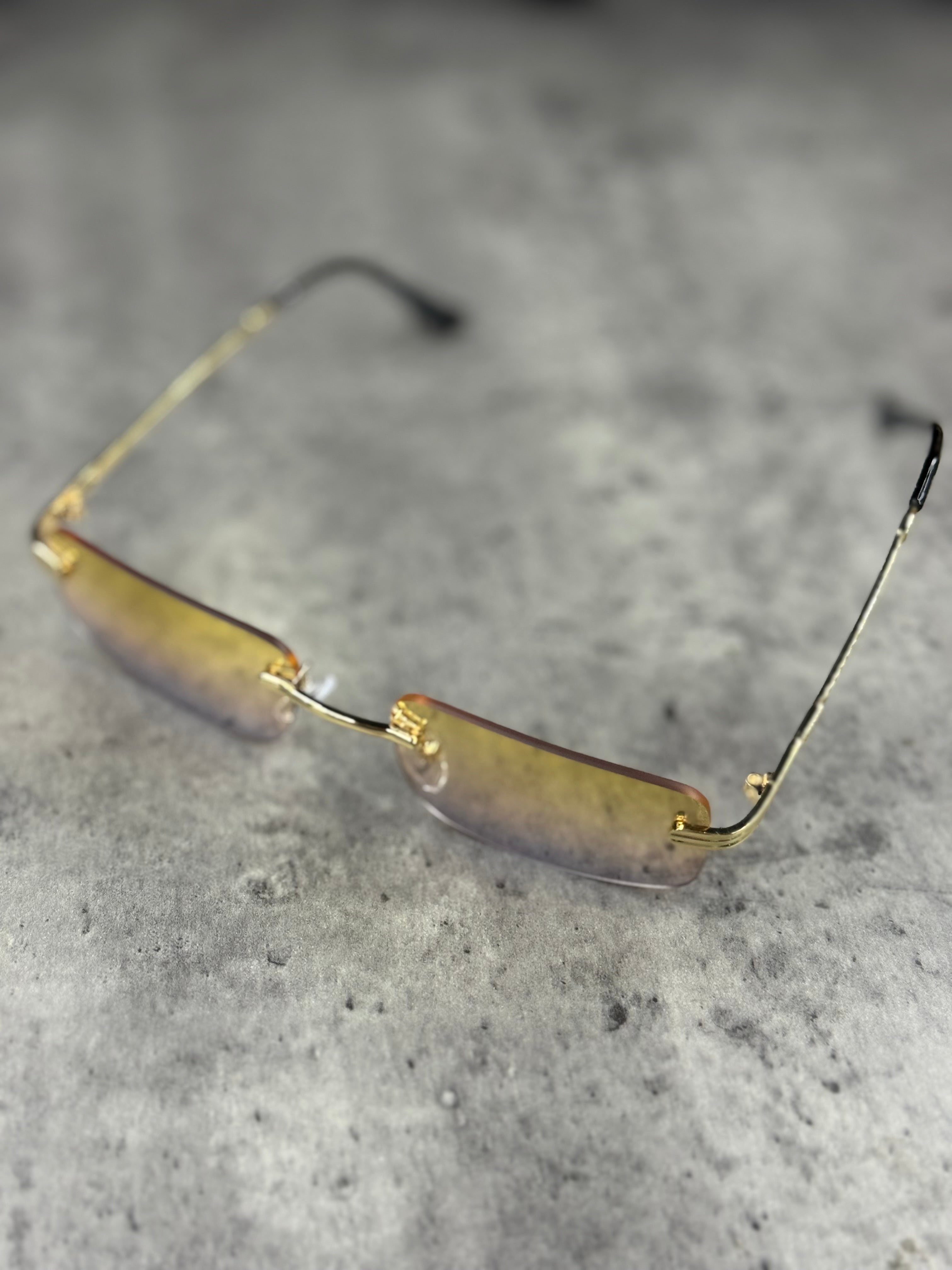 Lunette ninho doré jaune