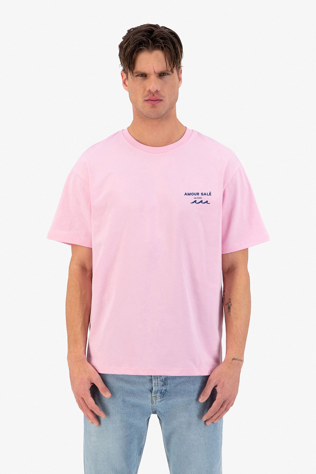 T-Shirt l’amour à la mer rose