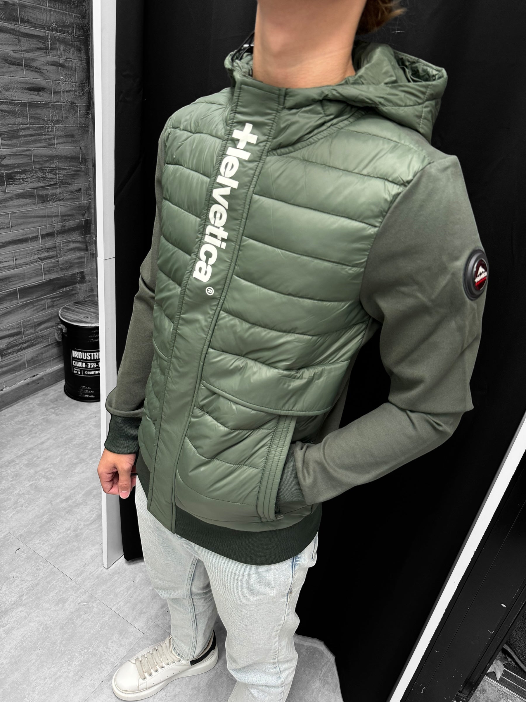 Helvetica - Veste Courchevel Kaki