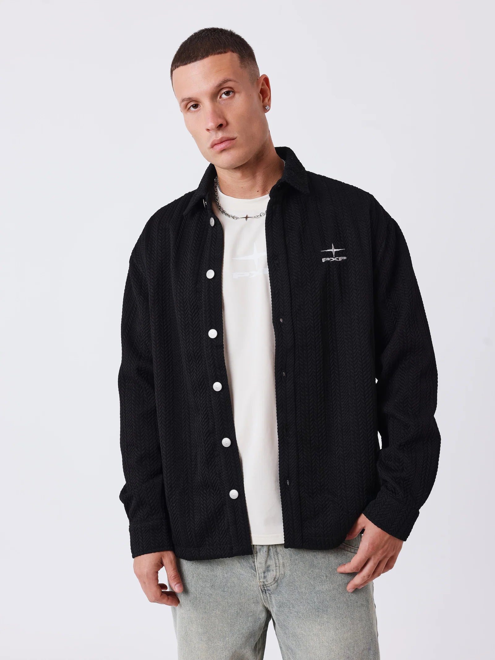 PXP - Surchemise texturée noir