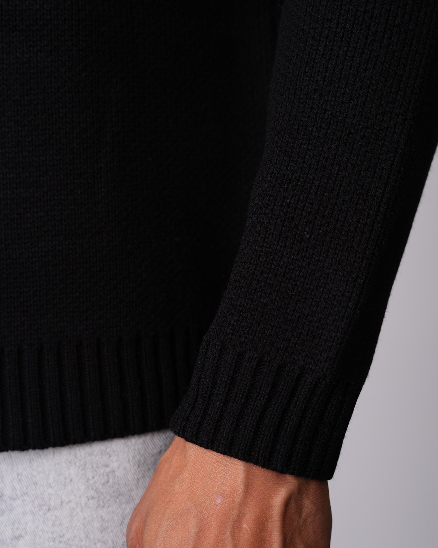 Pull maille noir H