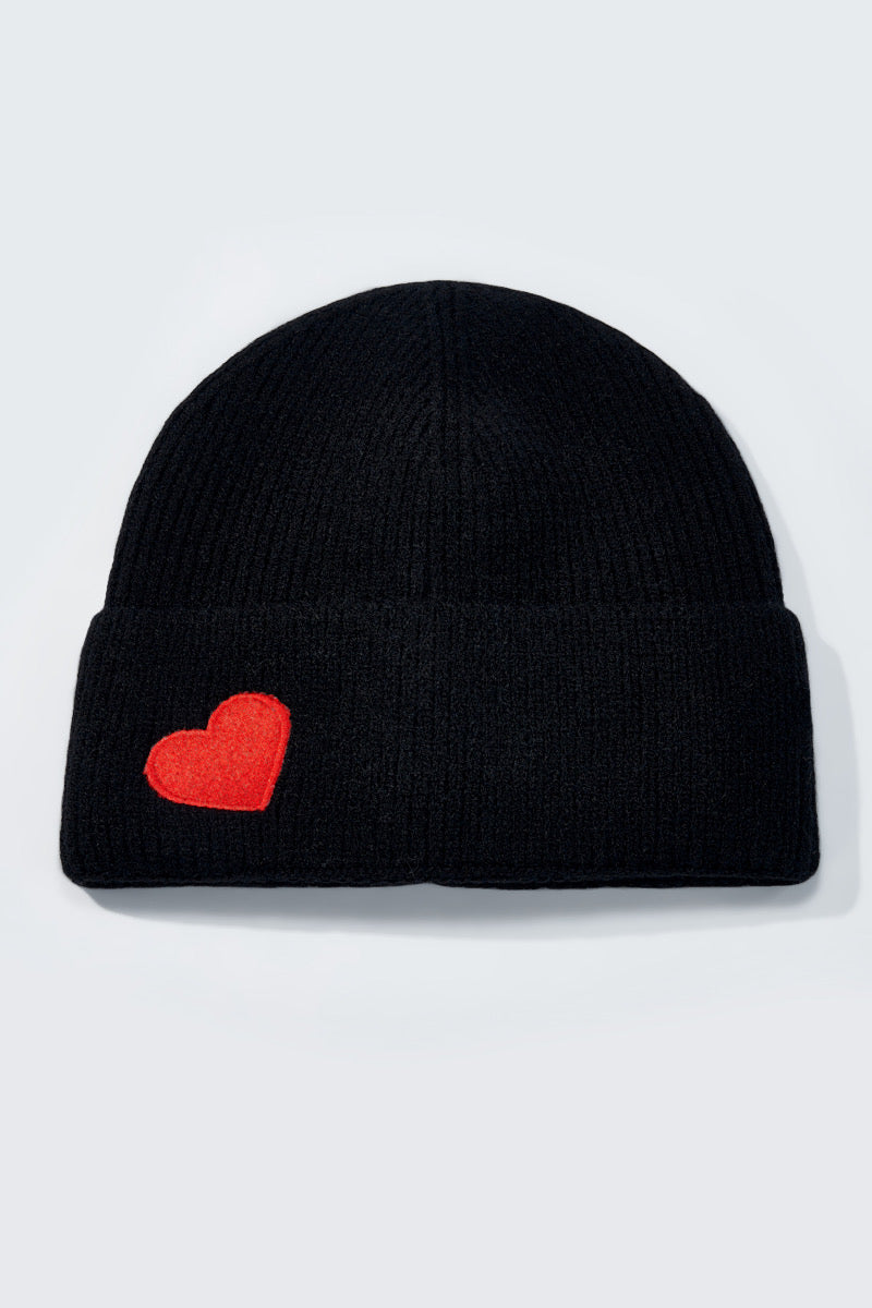 Bonnet coeur noir