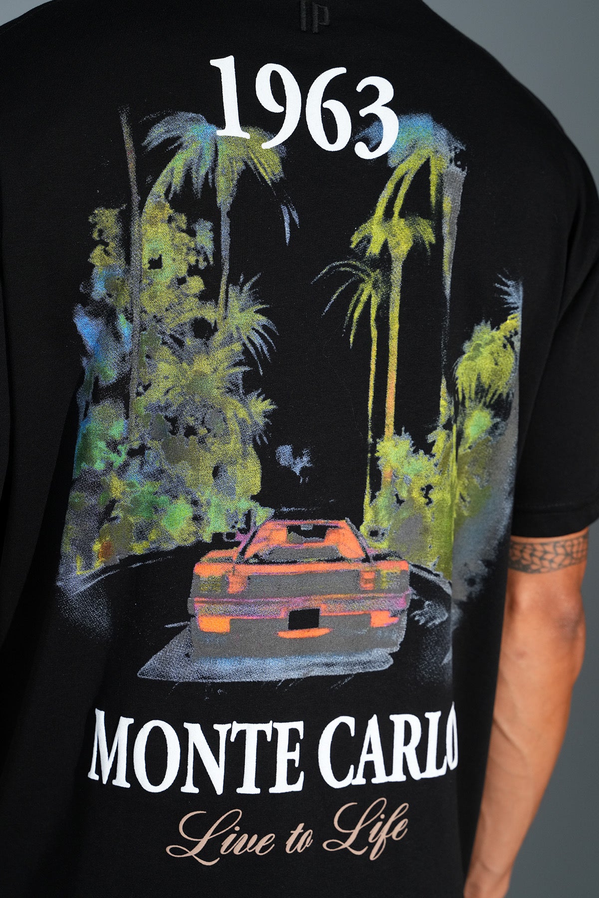 T-Shirt Monte Carlo noir