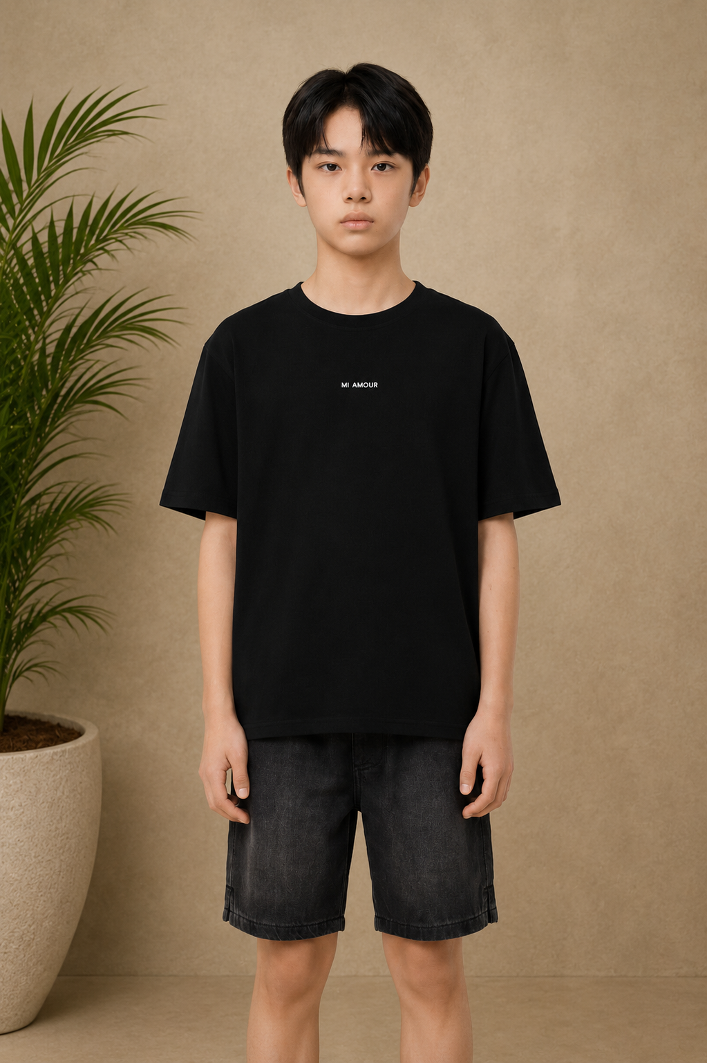 T-shirt enfant Amore noir