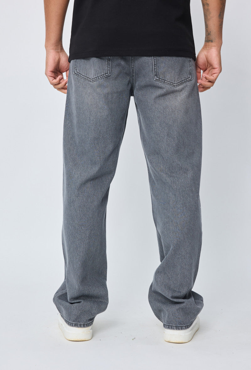 Jean gris coutures