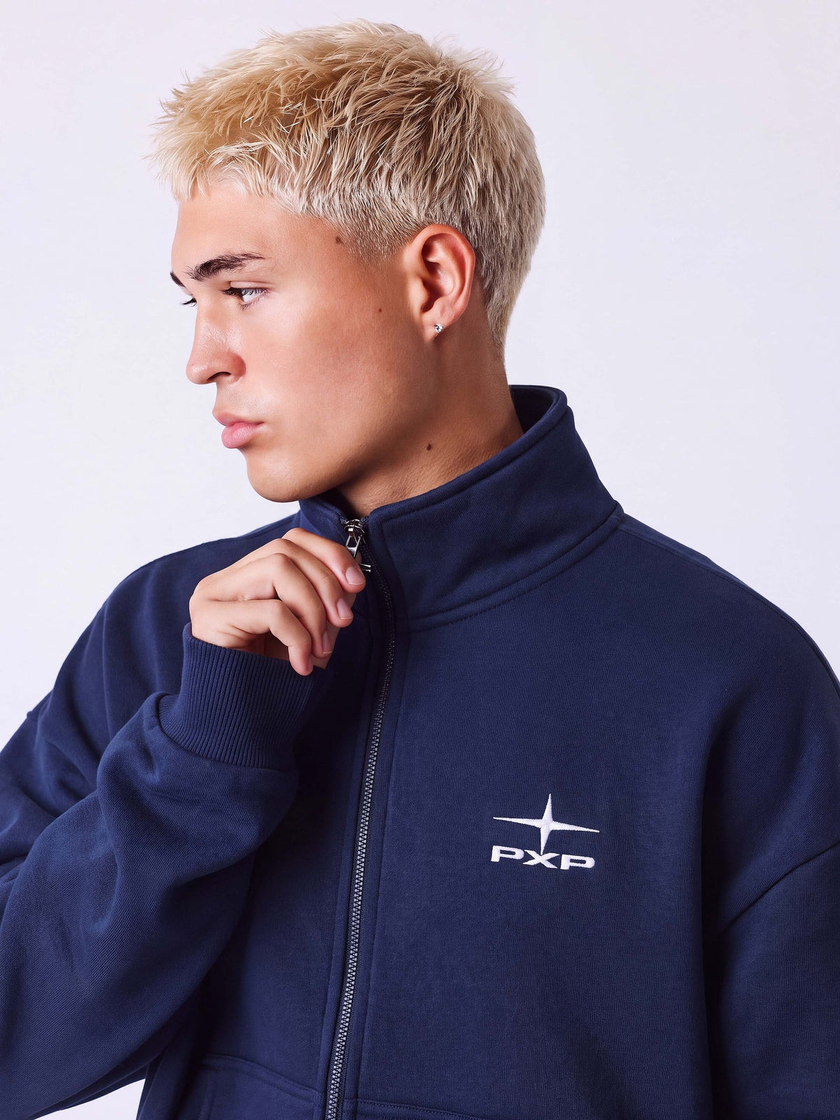 PXP - VESTE COL MONTANT BLEU