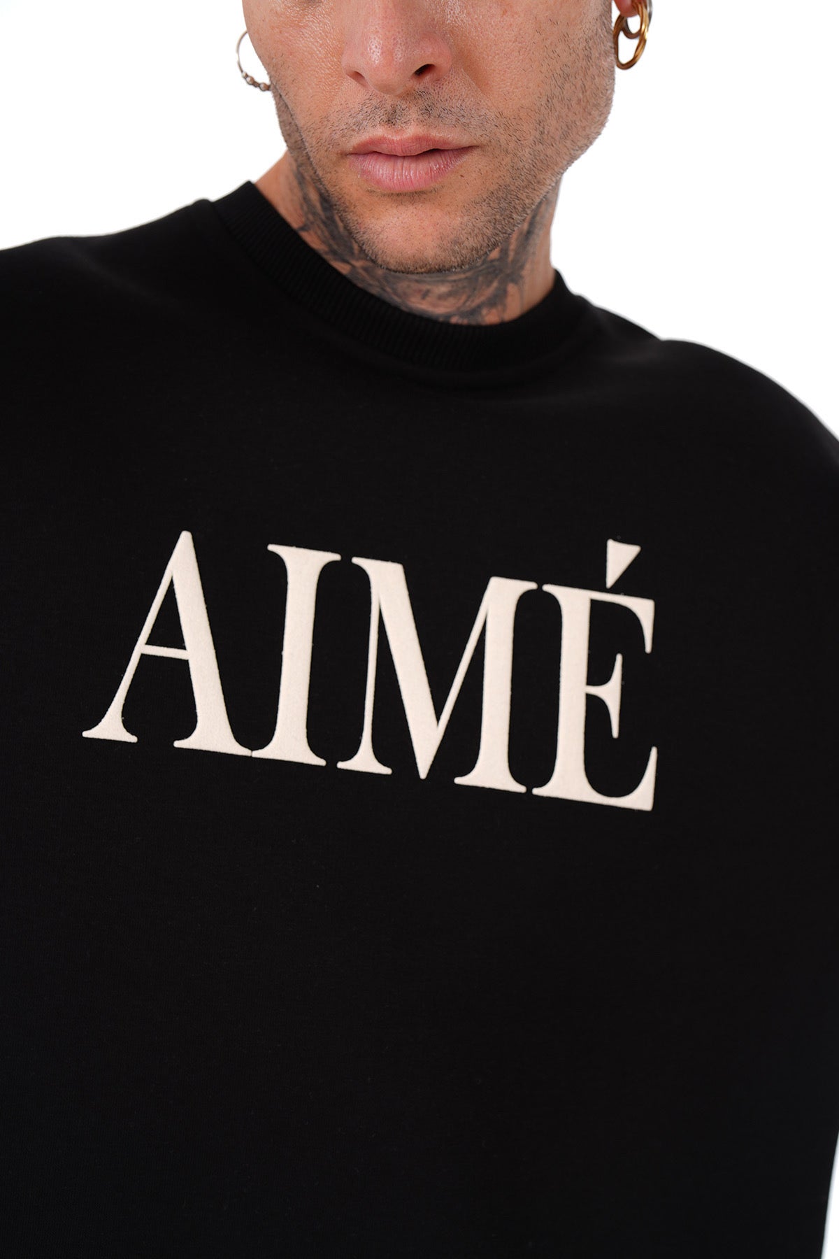 Sweat col rond Aimé noir