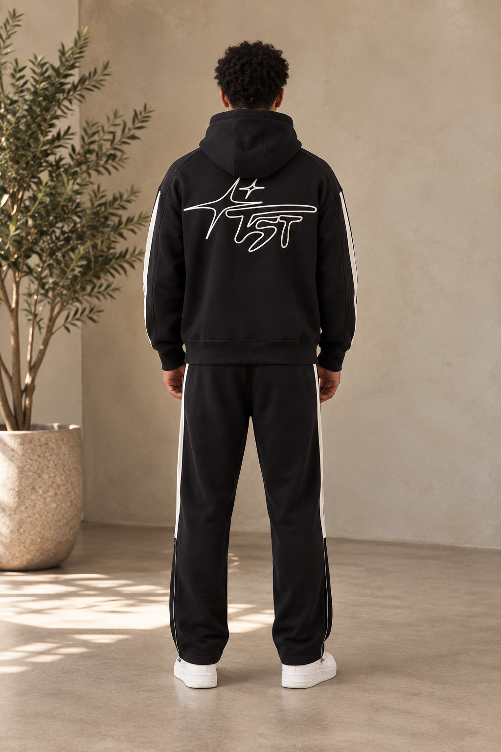 Ensemble Sign noir Sweat + pantalon