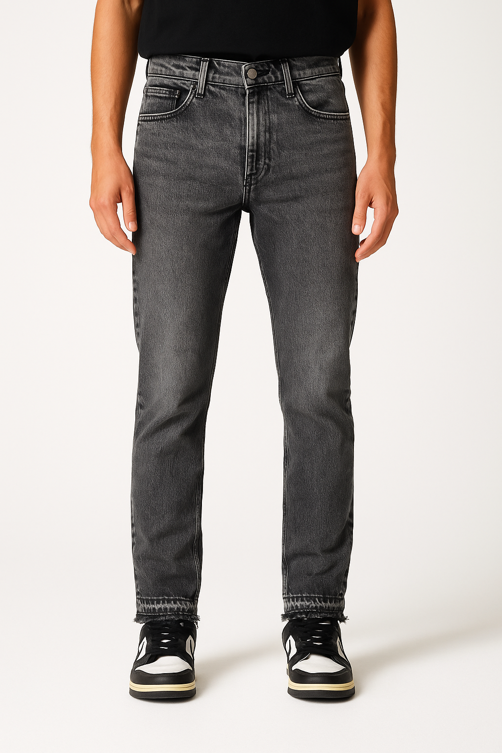 Flare Jean Milano gris