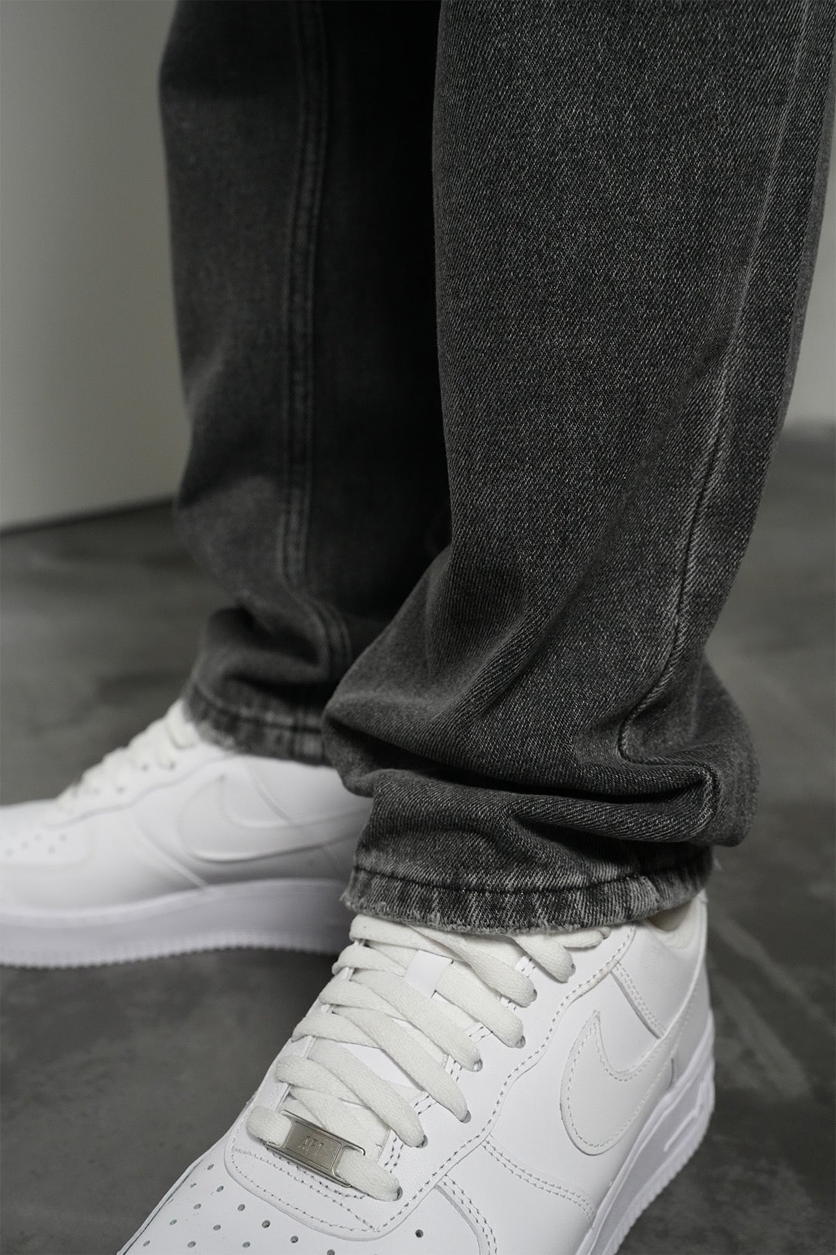 Jean regular gris destroy